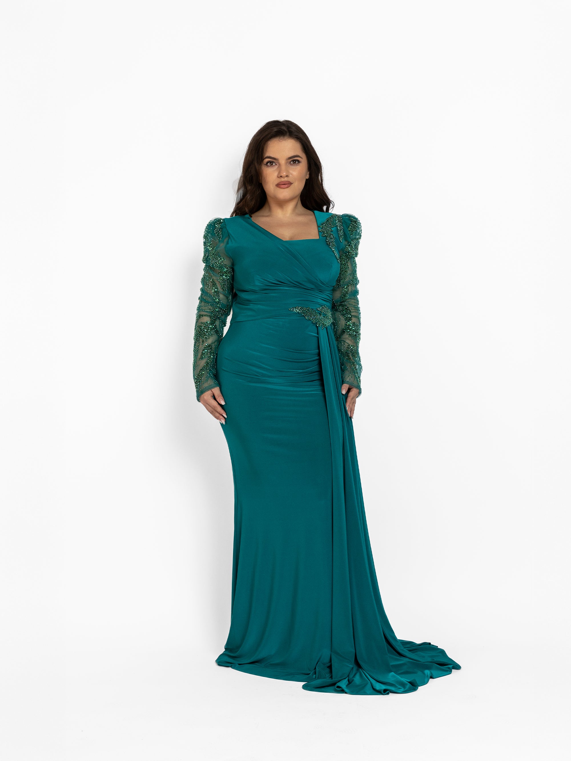 Rochie Lunga "Alezeea", Verde
