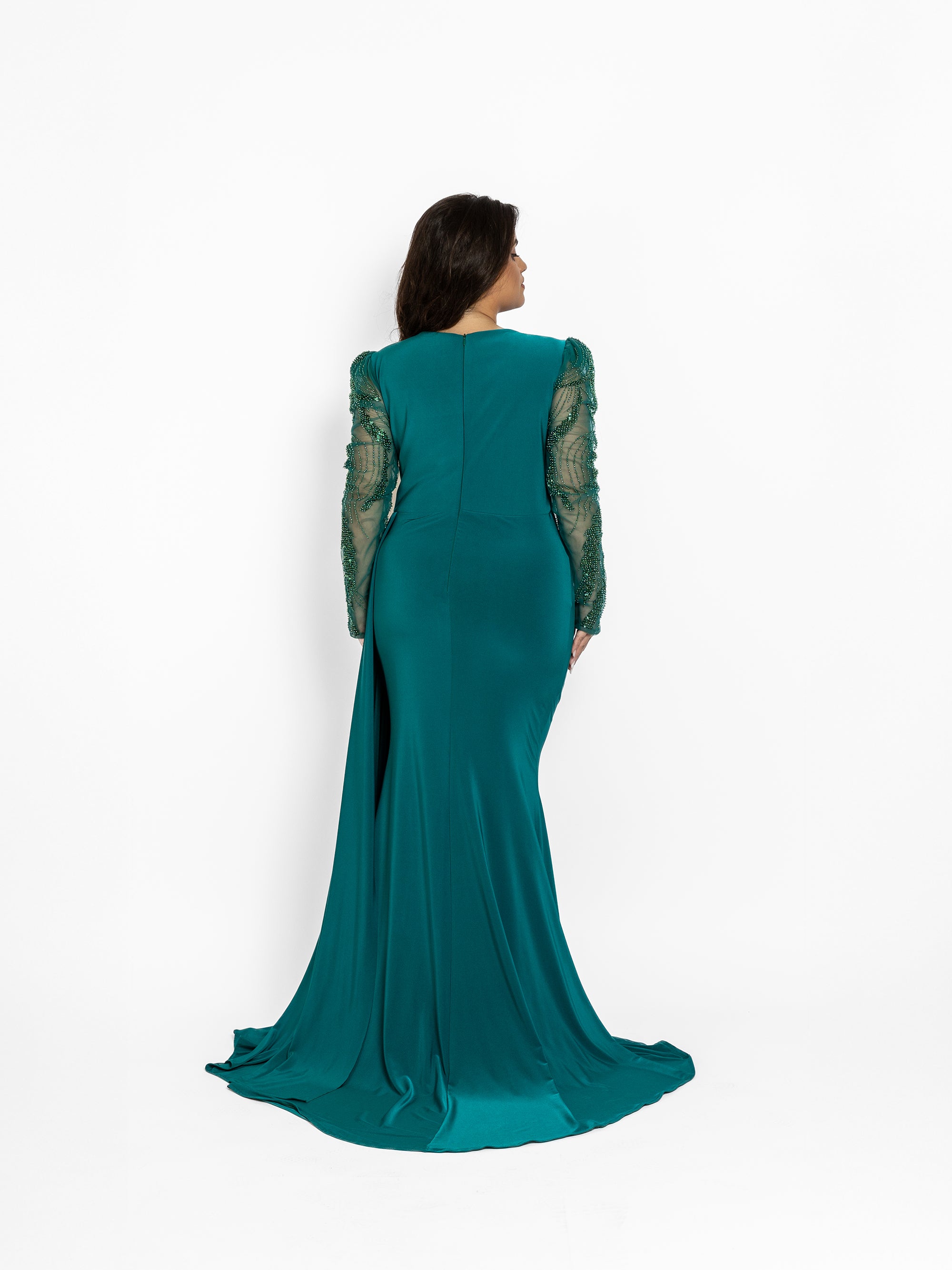 Rochie Lunga "Alezeea", Verde
