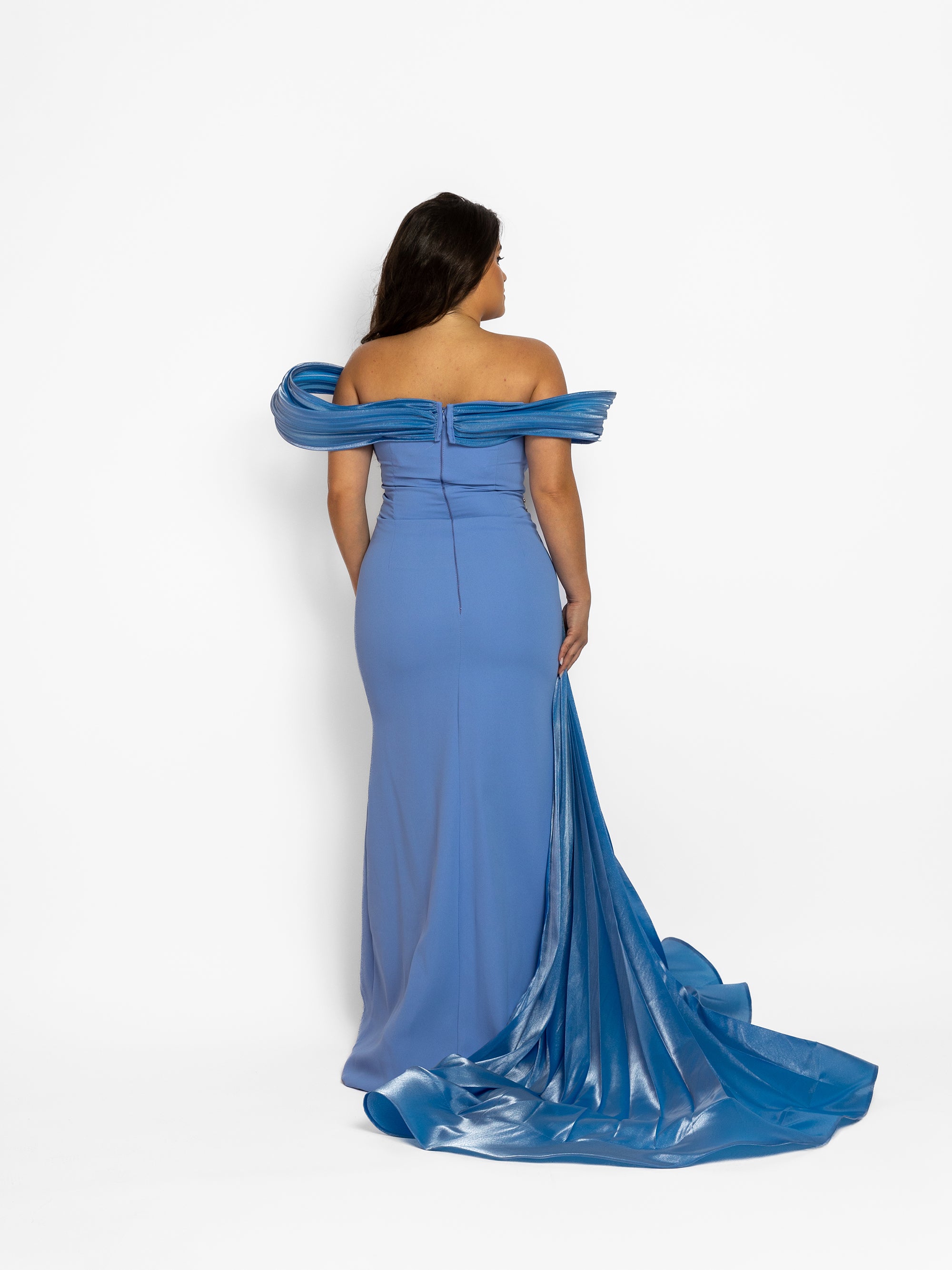 Rochie Lunga "Angelina Luxury", Albastra