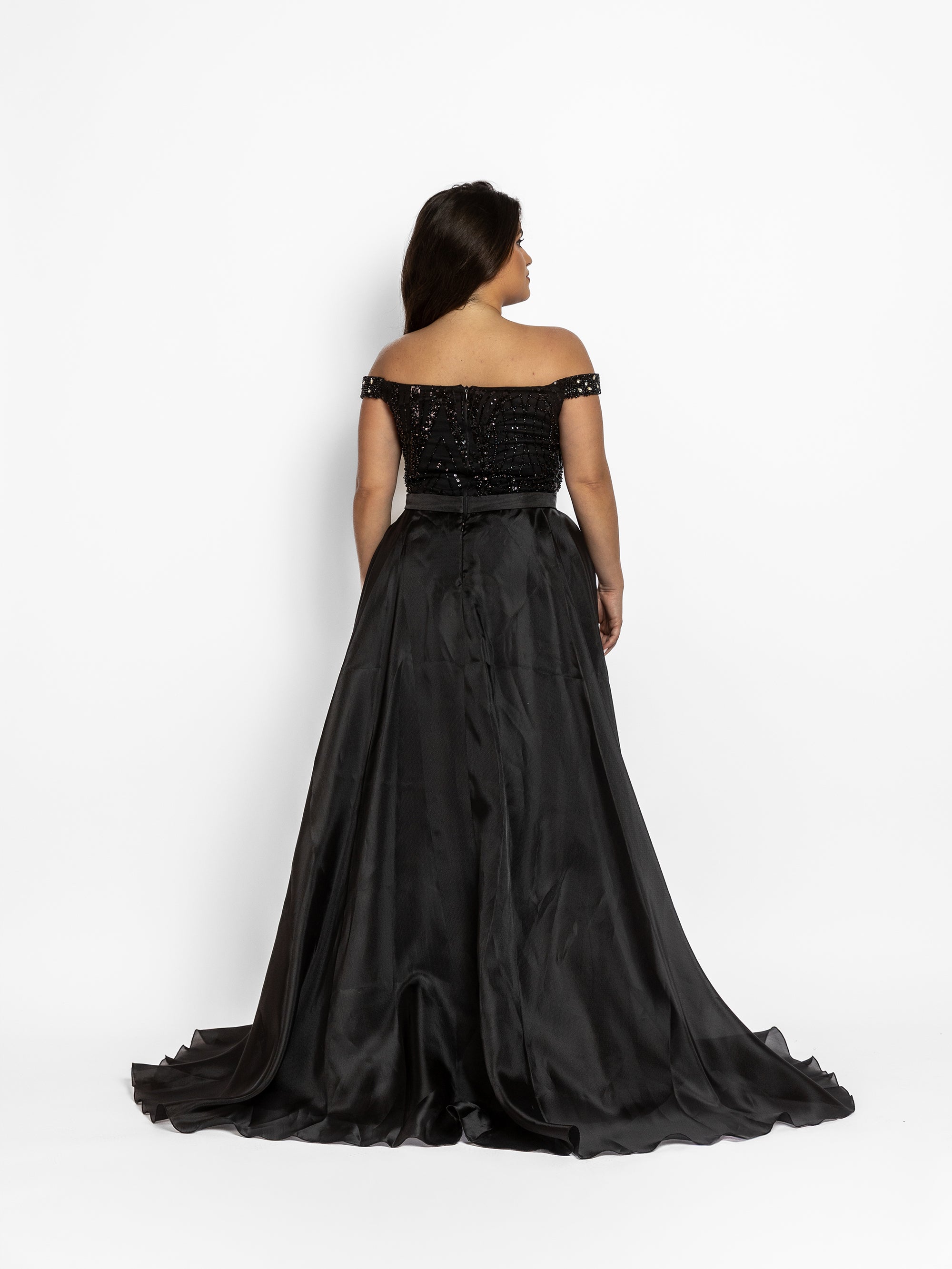 Rochie Lunga "Rebeca", Neagra