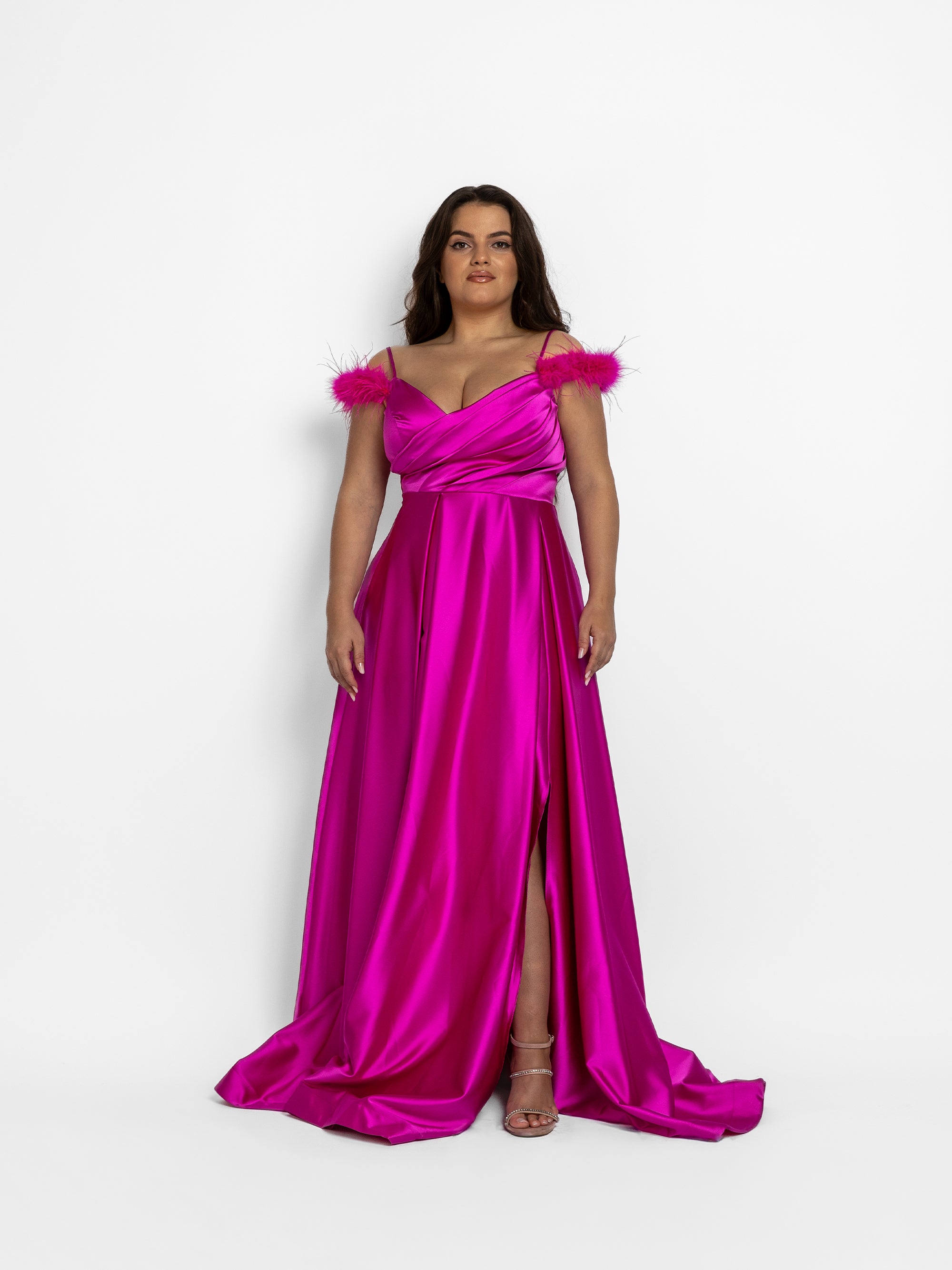 Rochie Lunga "Aya" Fucsia