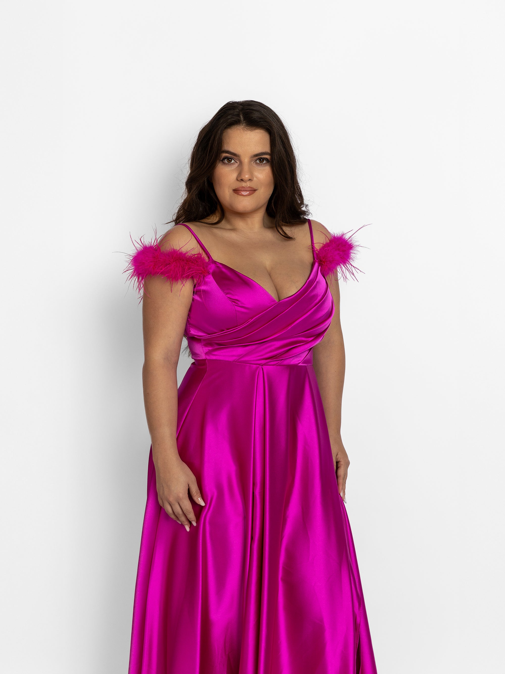 Rochie Lunga "Aya" Fucsia