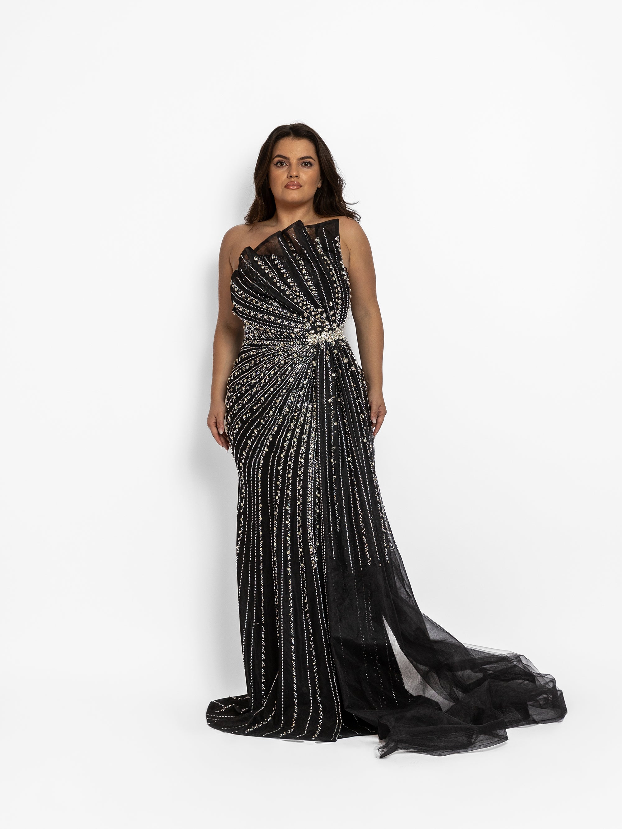 Rochie Lunga "Velorya Luxury", Neagra