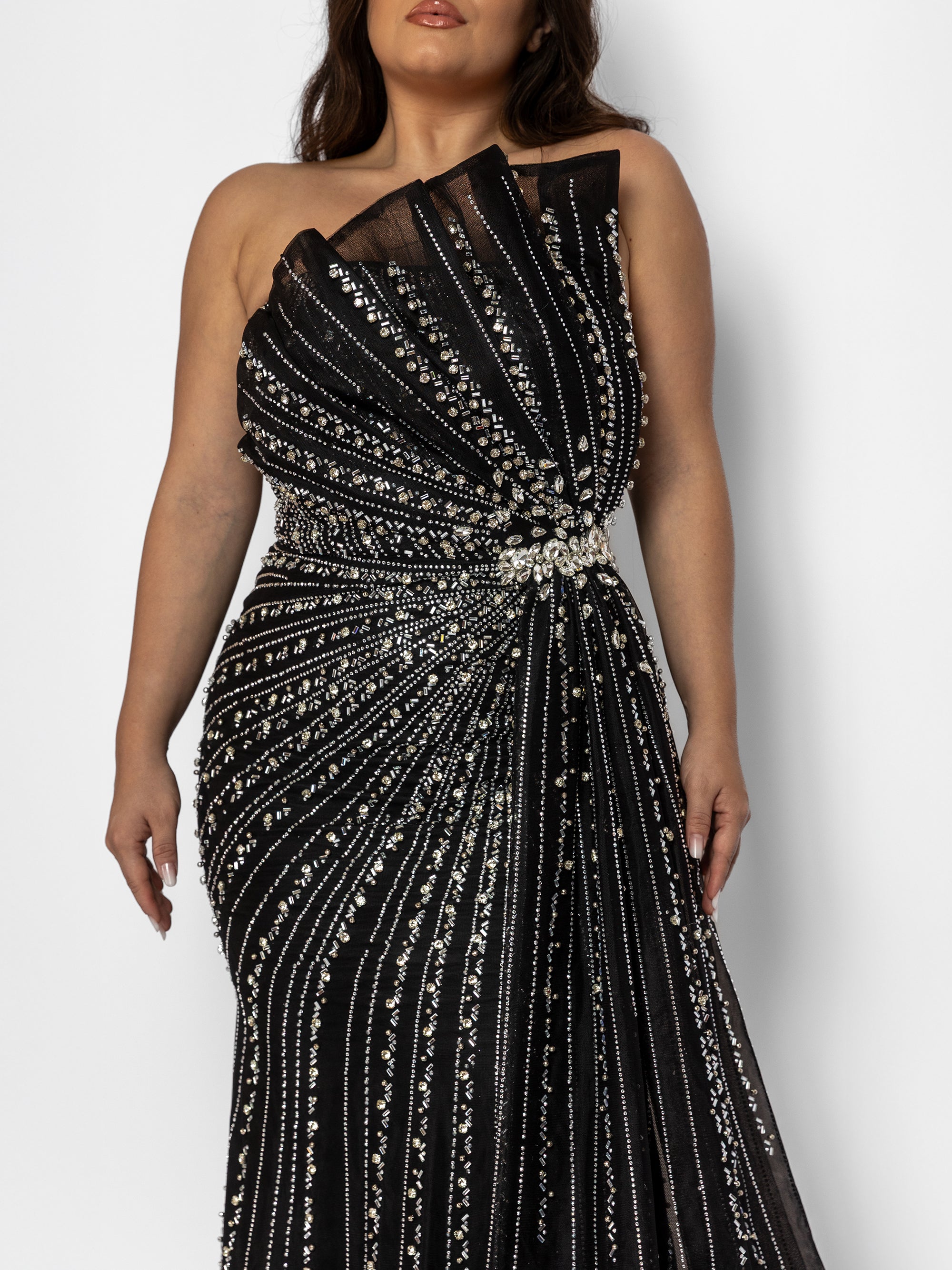 Rochie Lunga "Velorya Luxury", Neagra