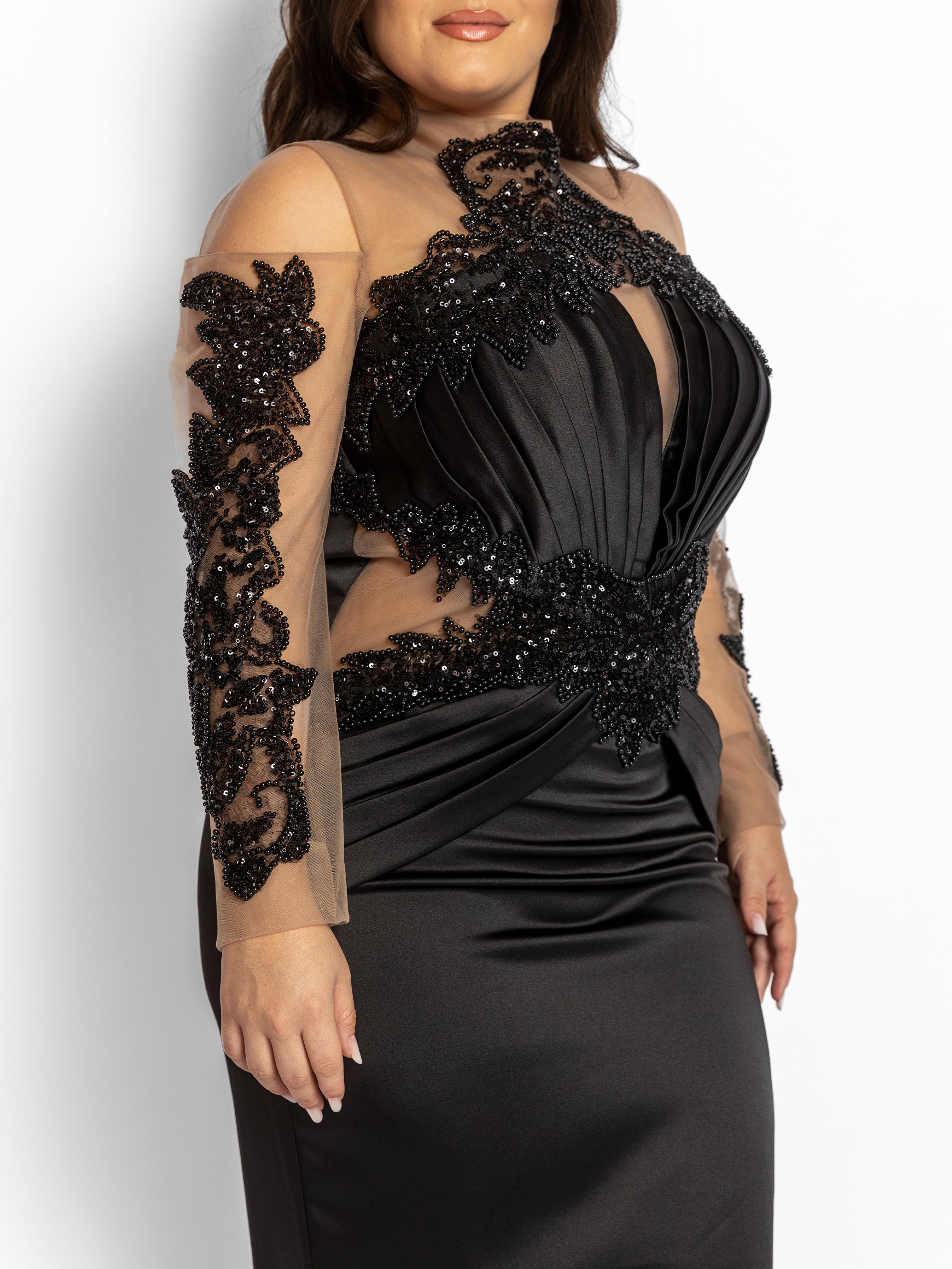 Rochie Lunga "Azira", Neagra