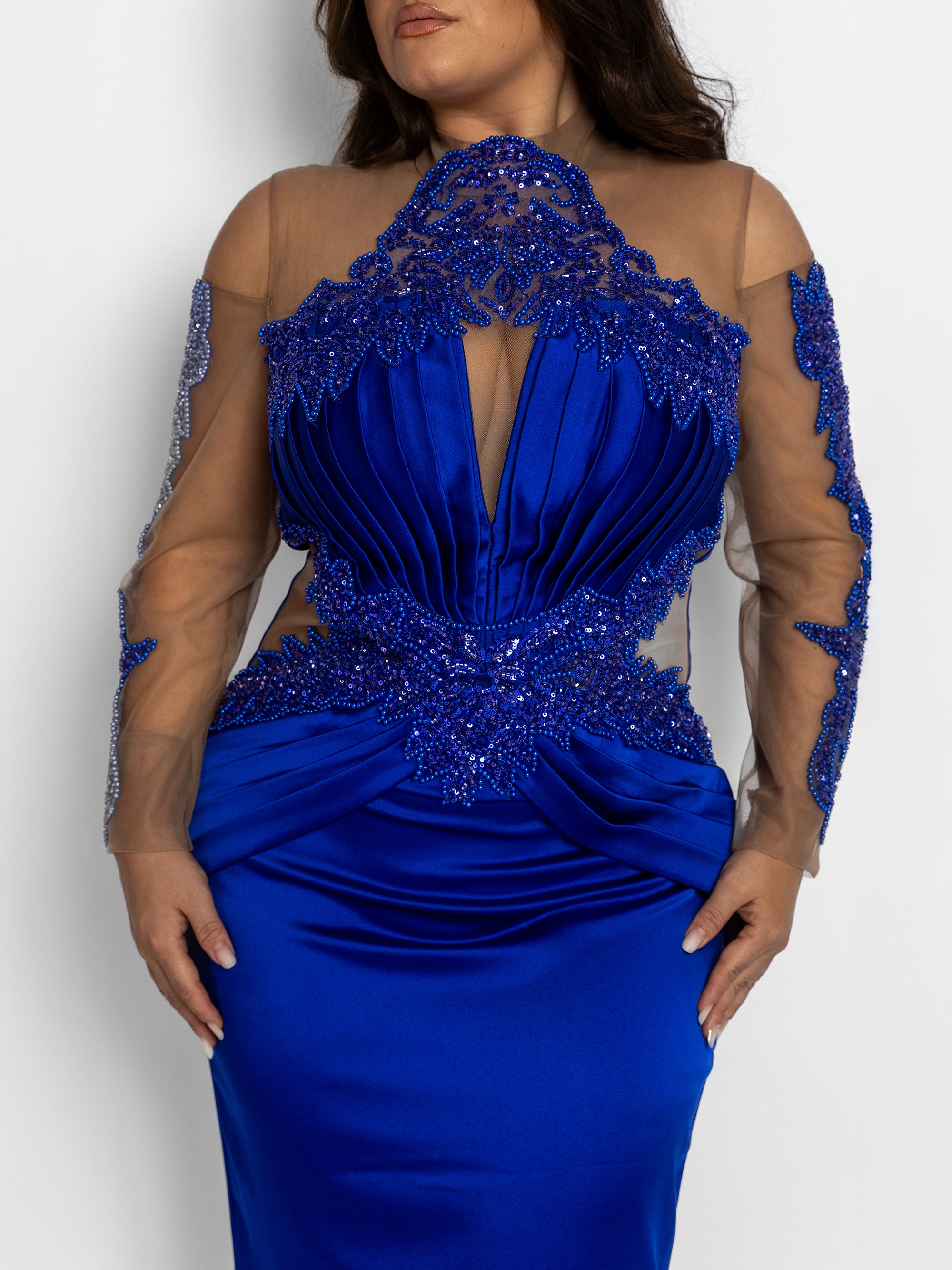 Rochie Lunga "Azira", Albastra