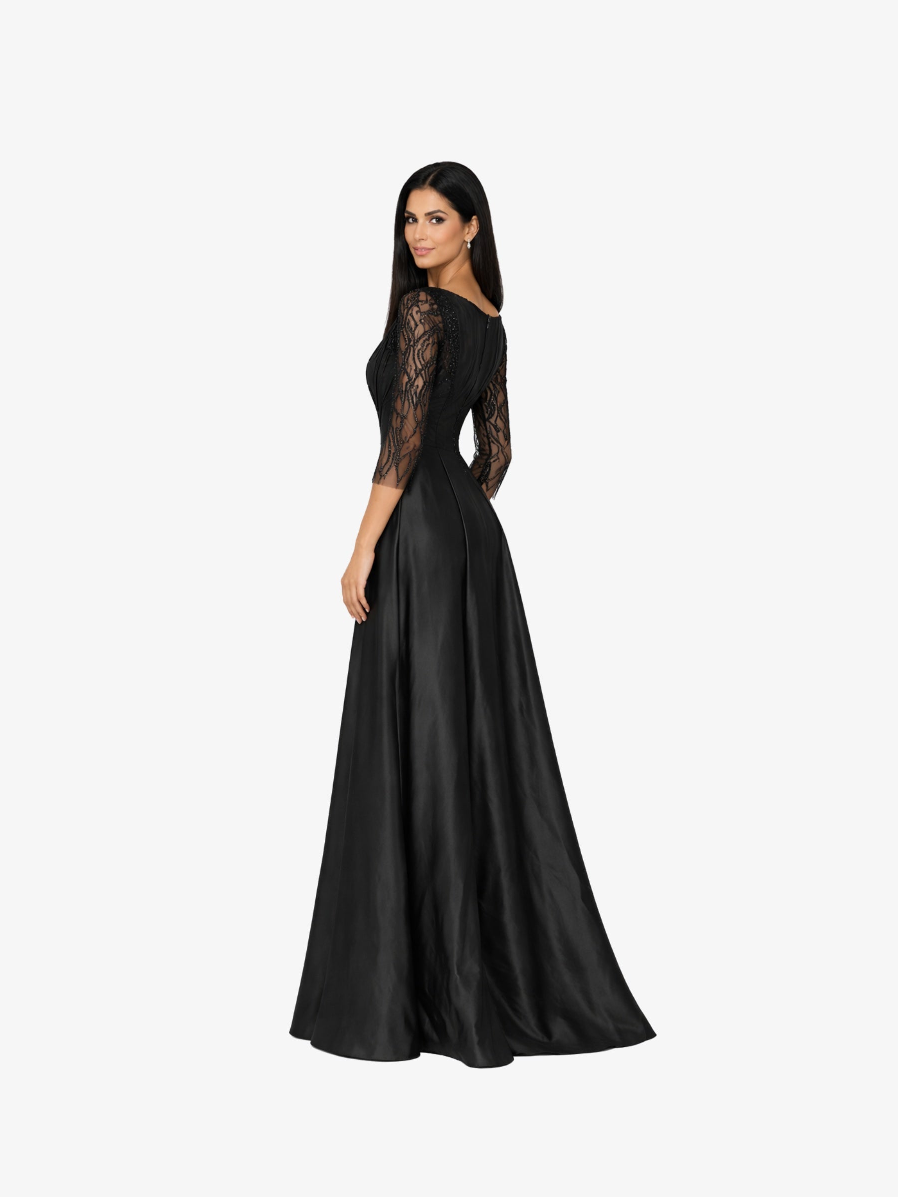 Rochie Lunga “Paloma”, Negru