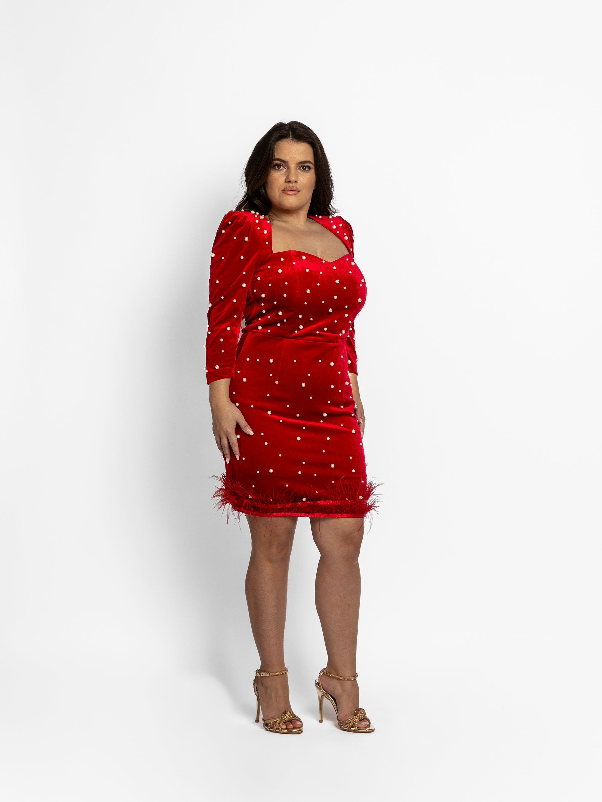 Rochie Pearl Rosu