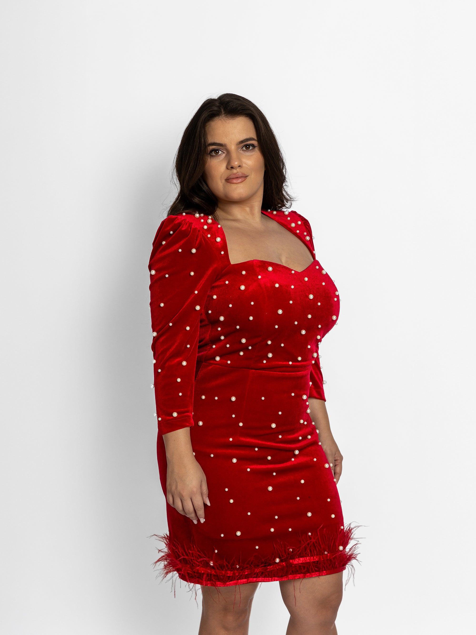 Rochie Pearl Rosu