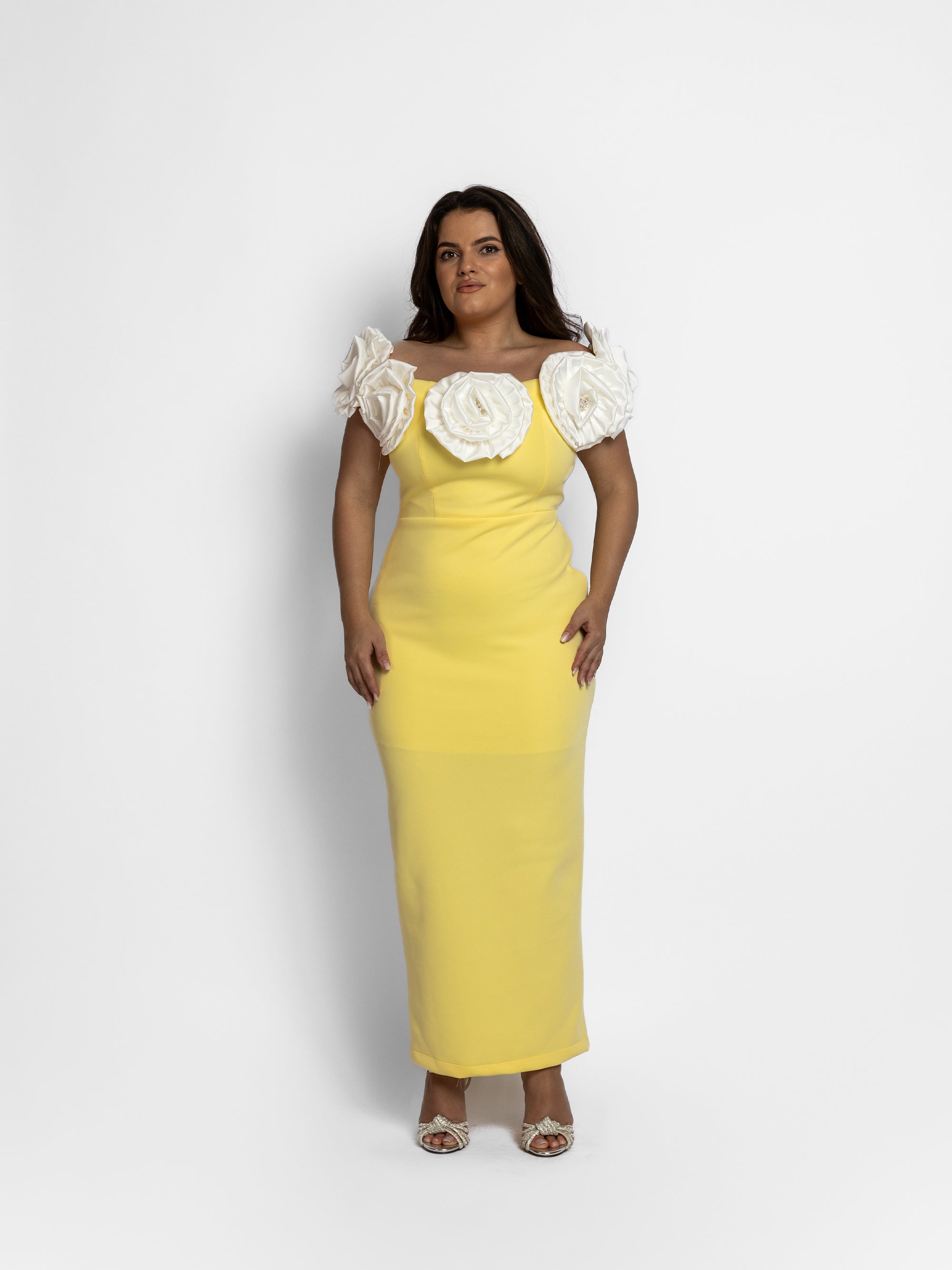 Rochie Lunga "Gretta", Galbena