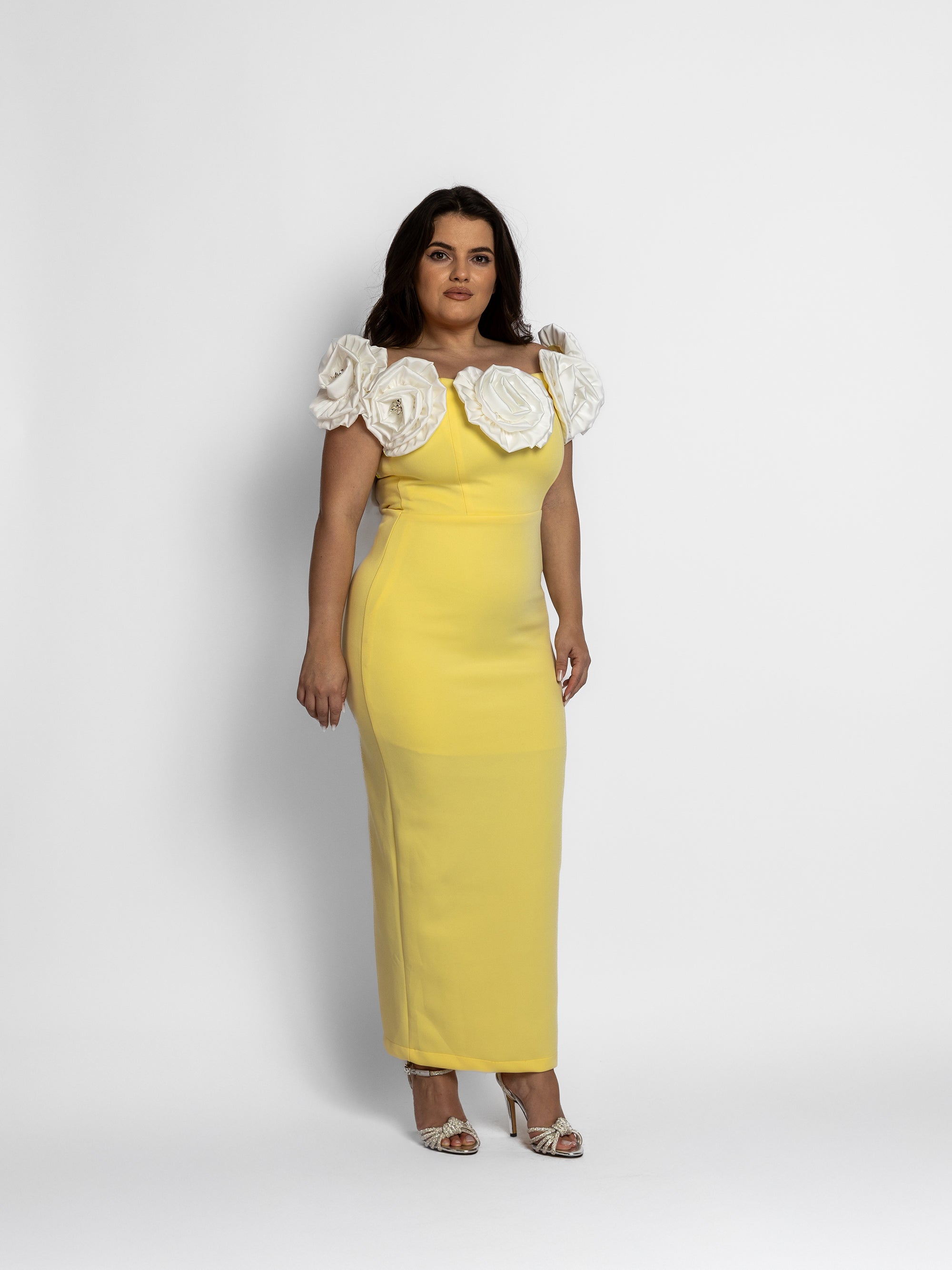 Rochie Lunga "Gretta", Galbena