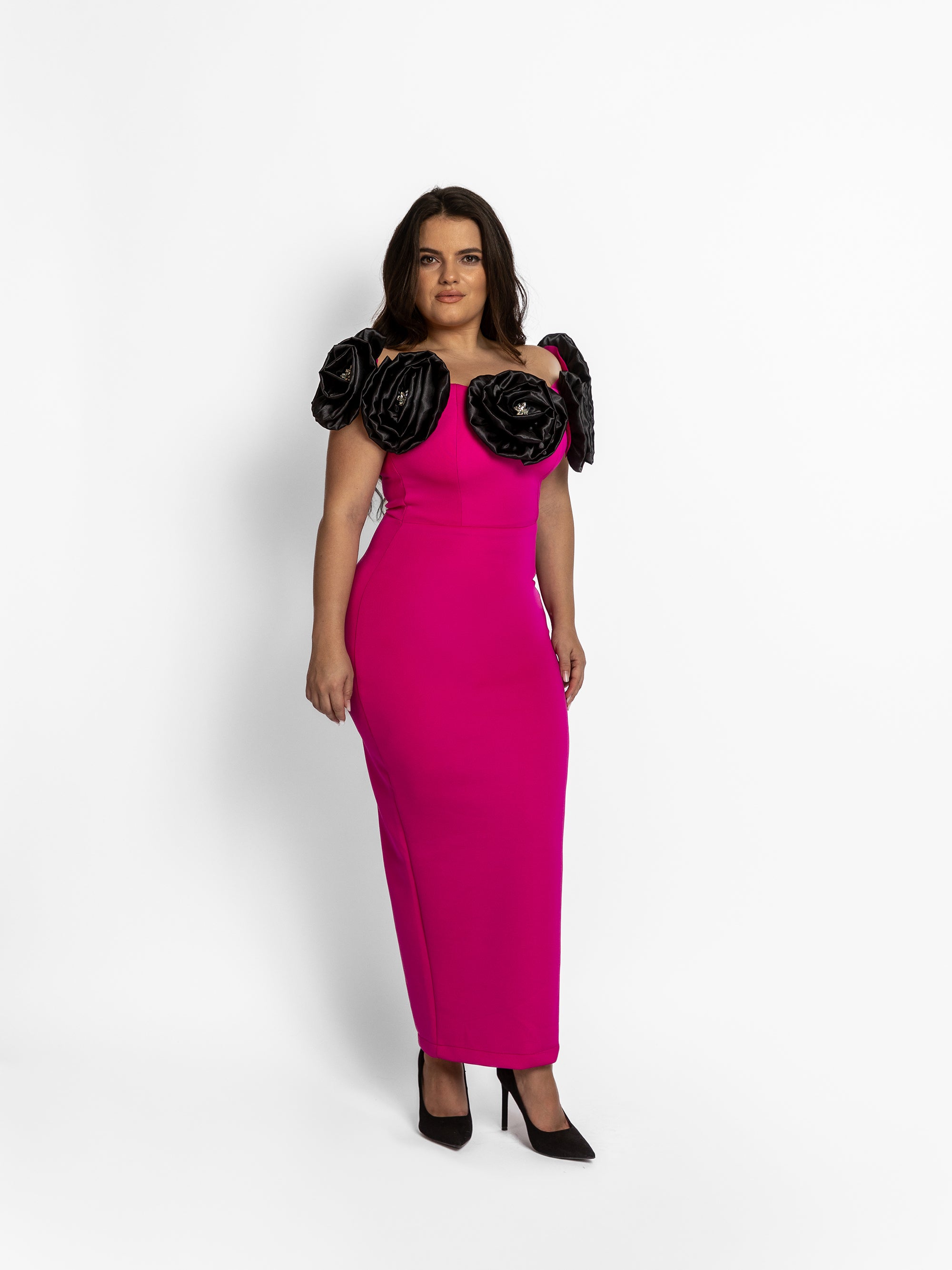 Rochie Lunga "Gretta", Fucsia