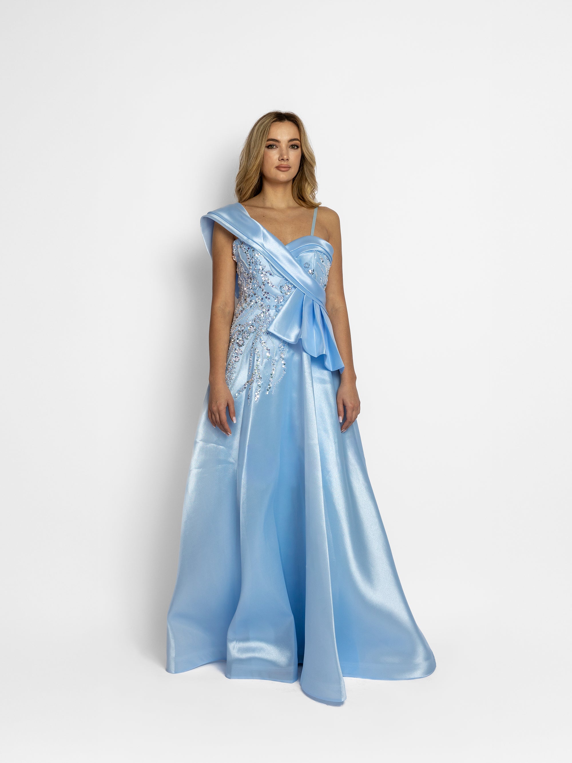 Rochie Lunga "Linda", Albastra