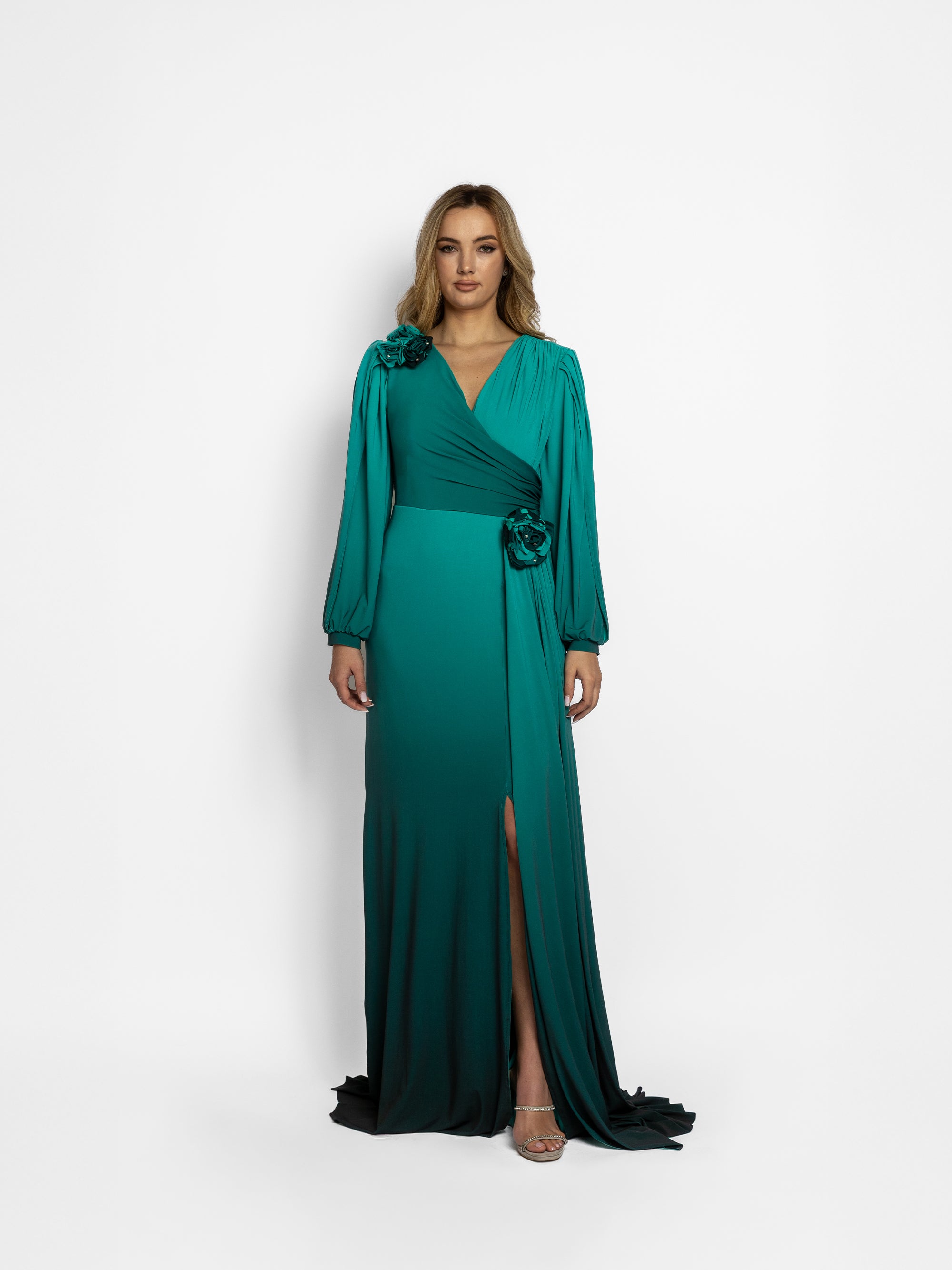 Rochie Lunga "Maira", Turcoaz