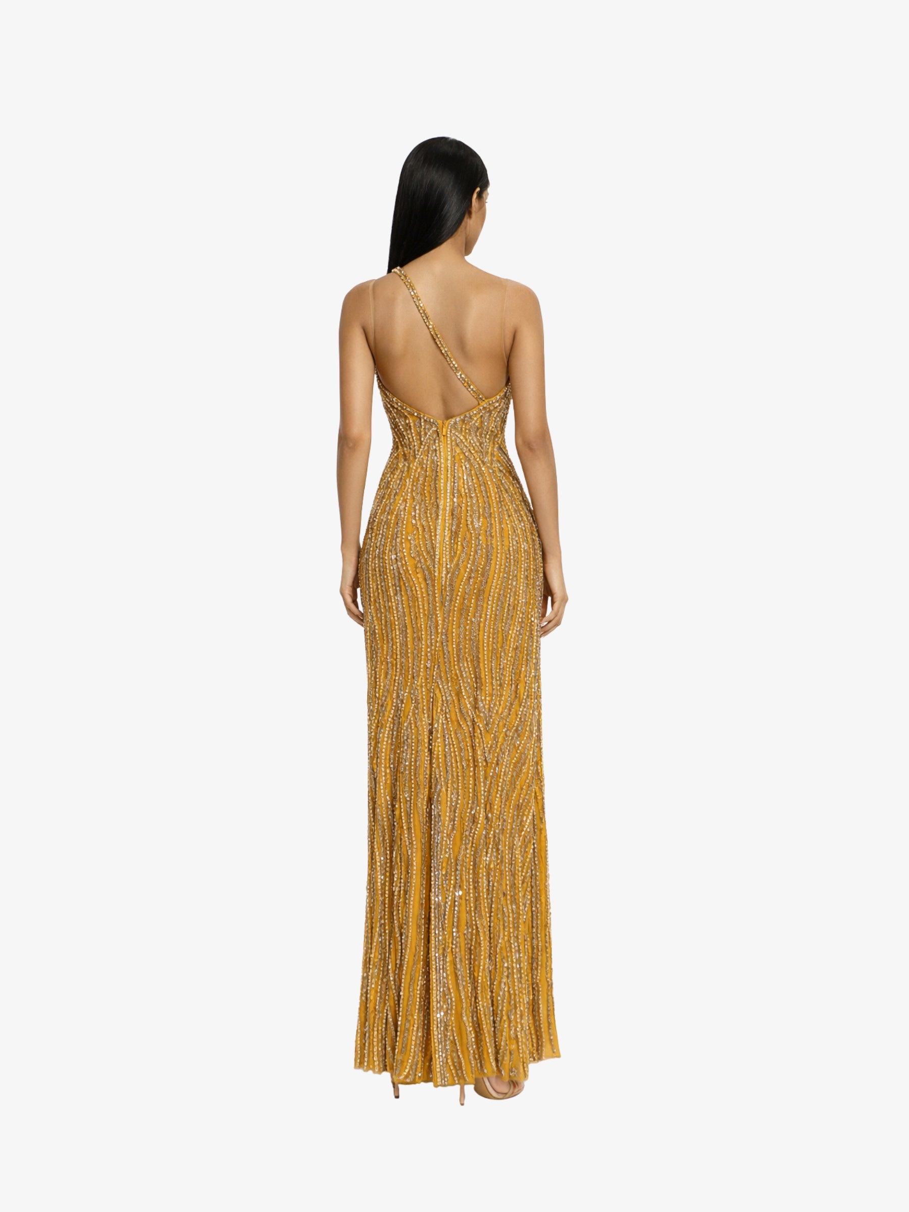 Rochie Lunga “Parmena”, Mustar