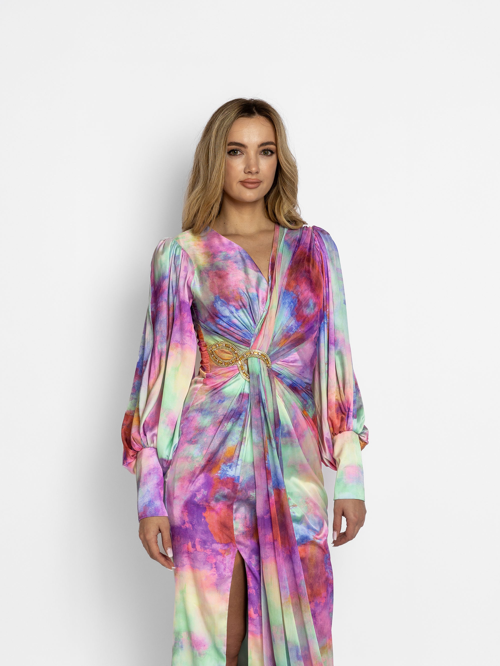 Rochie Lunga "Camelleon", Multicolora