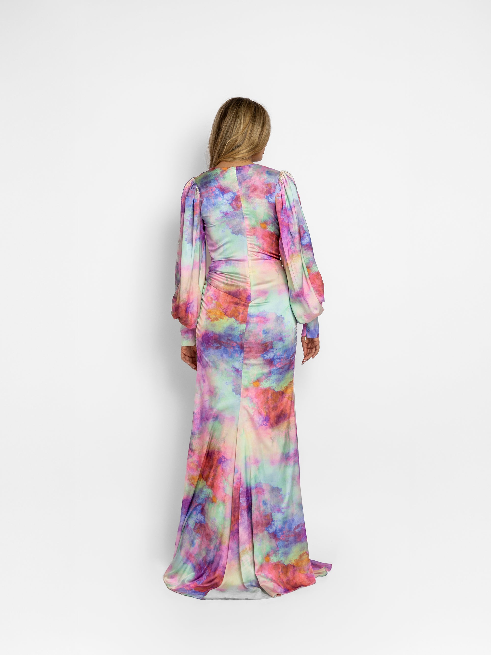 Rochie Lunga "Camelleon", Multicolora