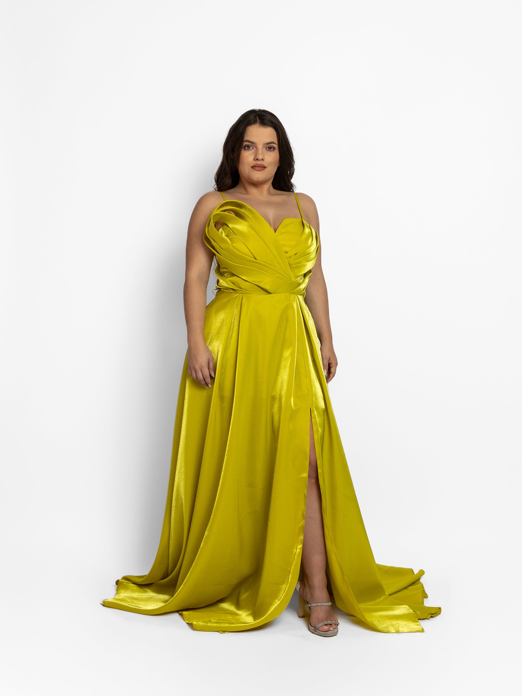 Rochie Lunga "Casy", Verde Fistic