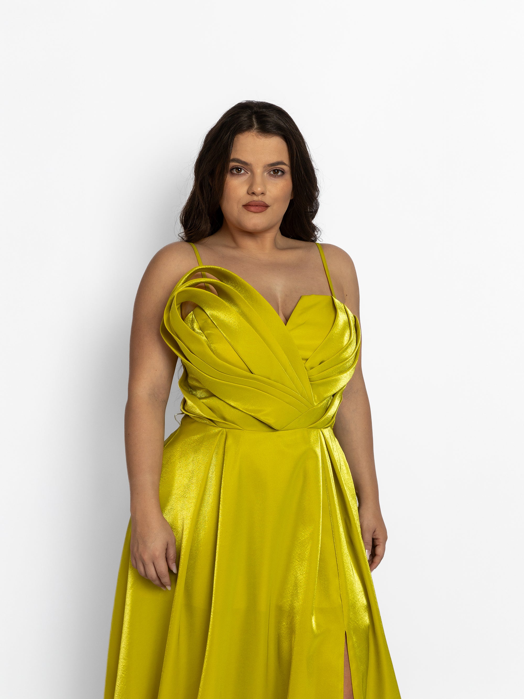 Rochie Lunga "Casy", Verde Fistic