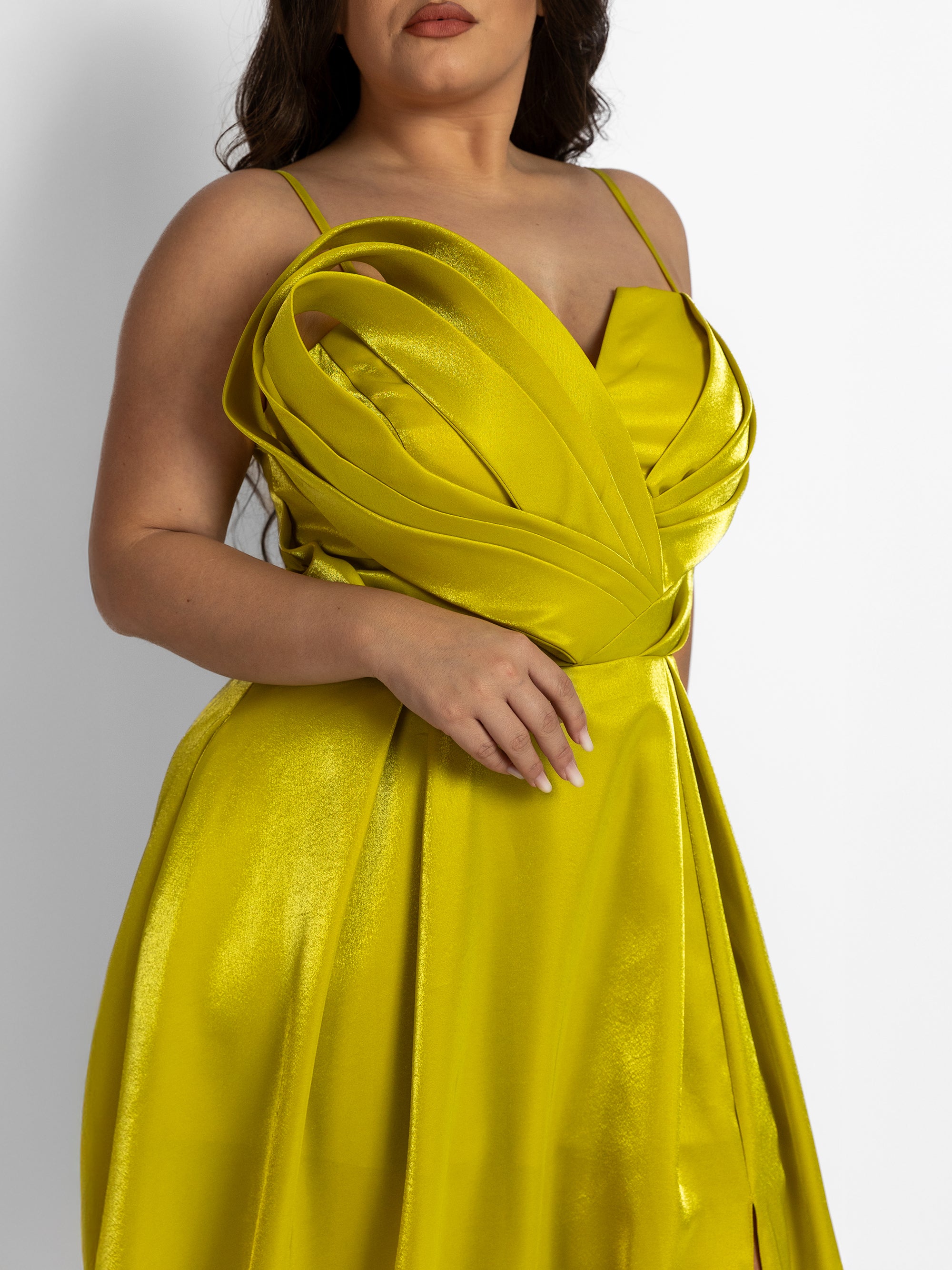 Rochie Lunga "Casy", Verde Fistic