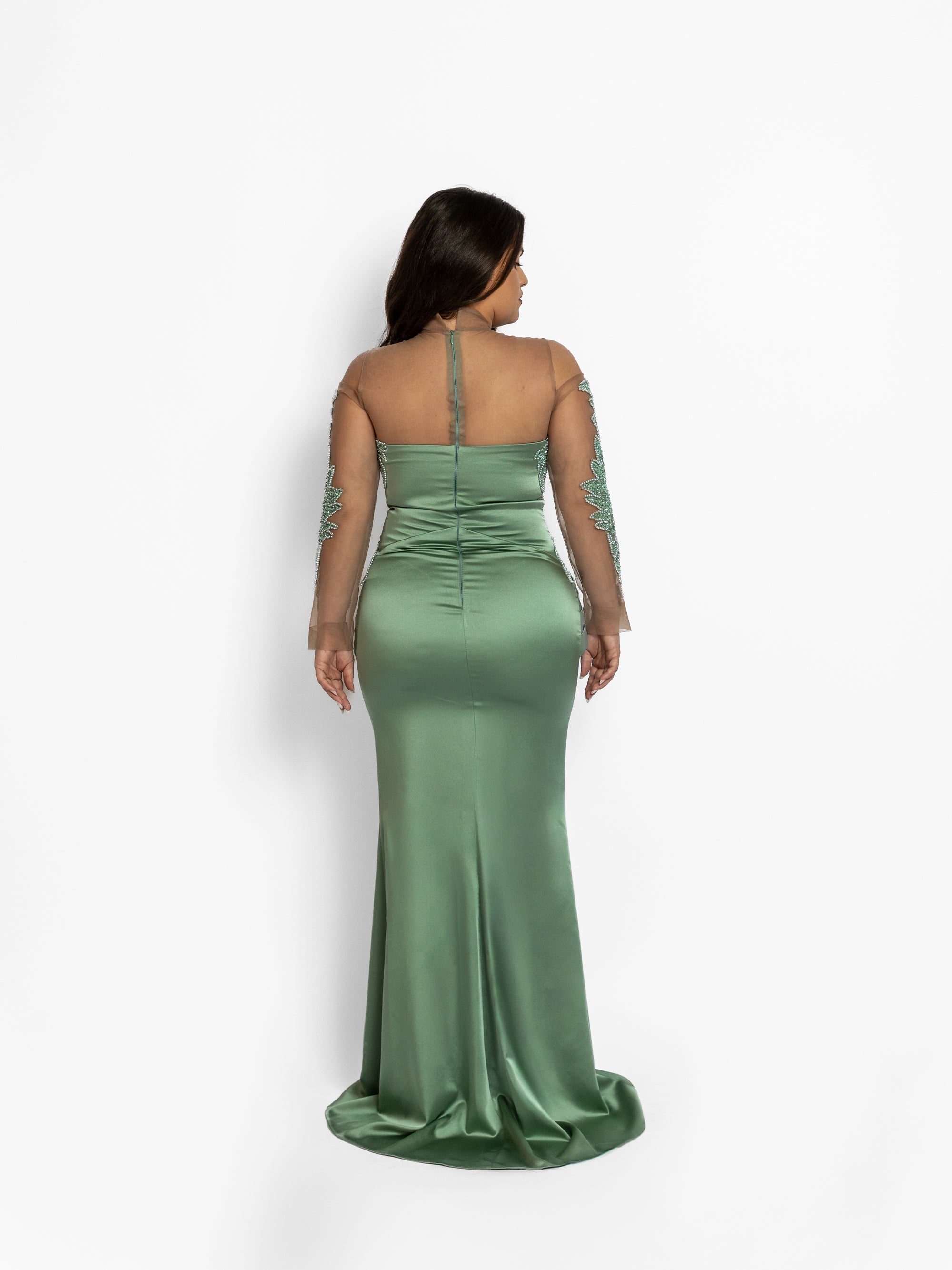 Rochie Lunga "Azira", Verde