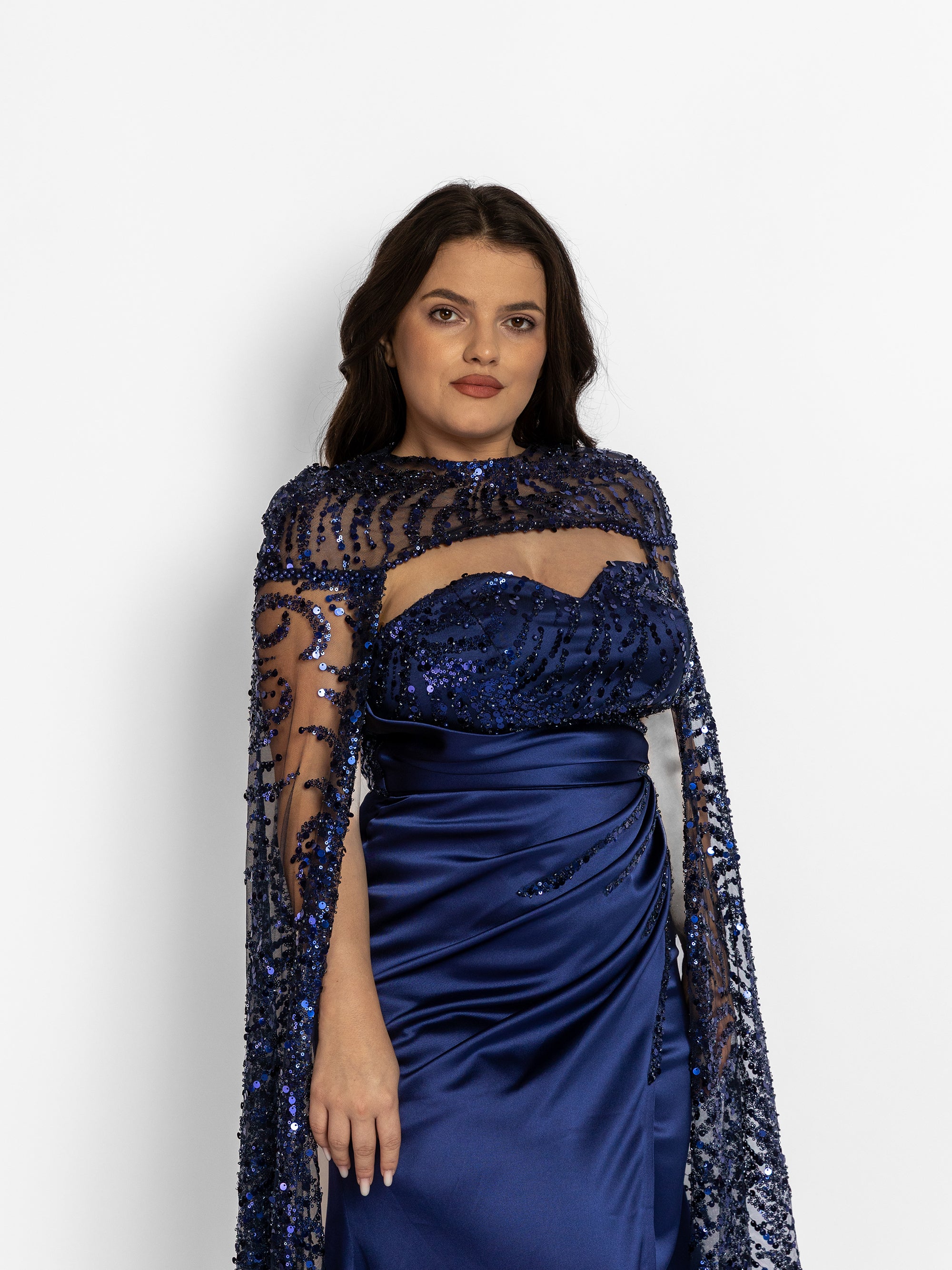 Rochie Lunga "Polina", Albastra