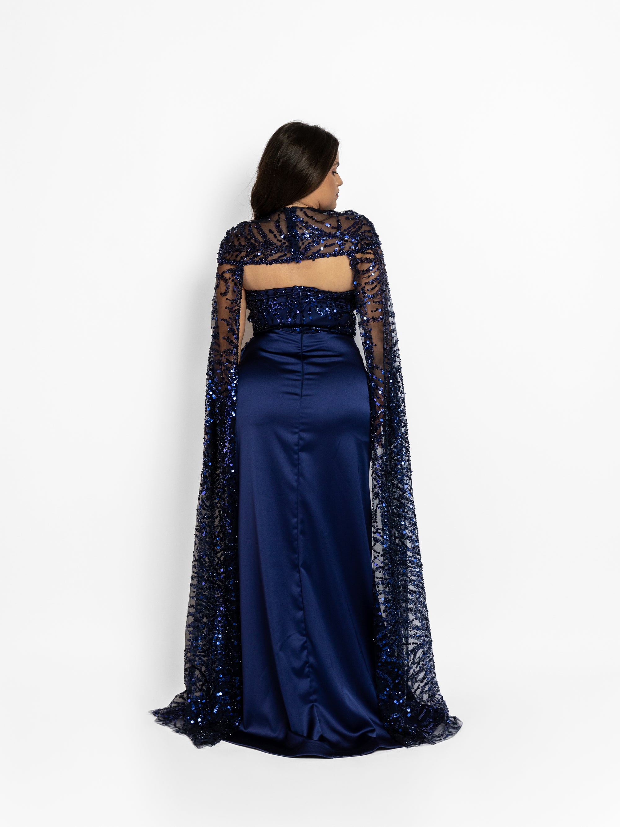 Rochie Lunga "Polina", Albastra