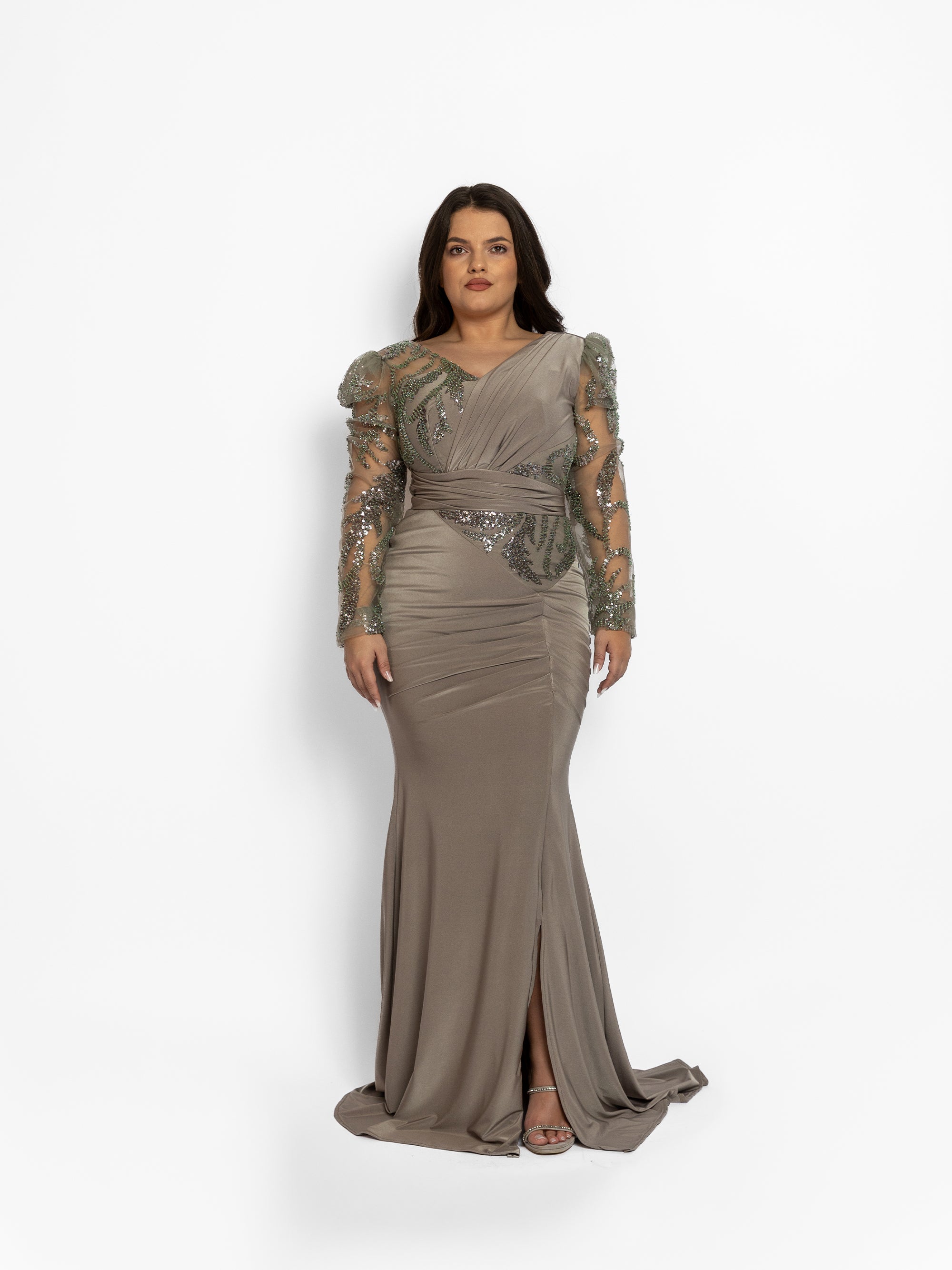 Rochie Lunga "Iazira", Gri