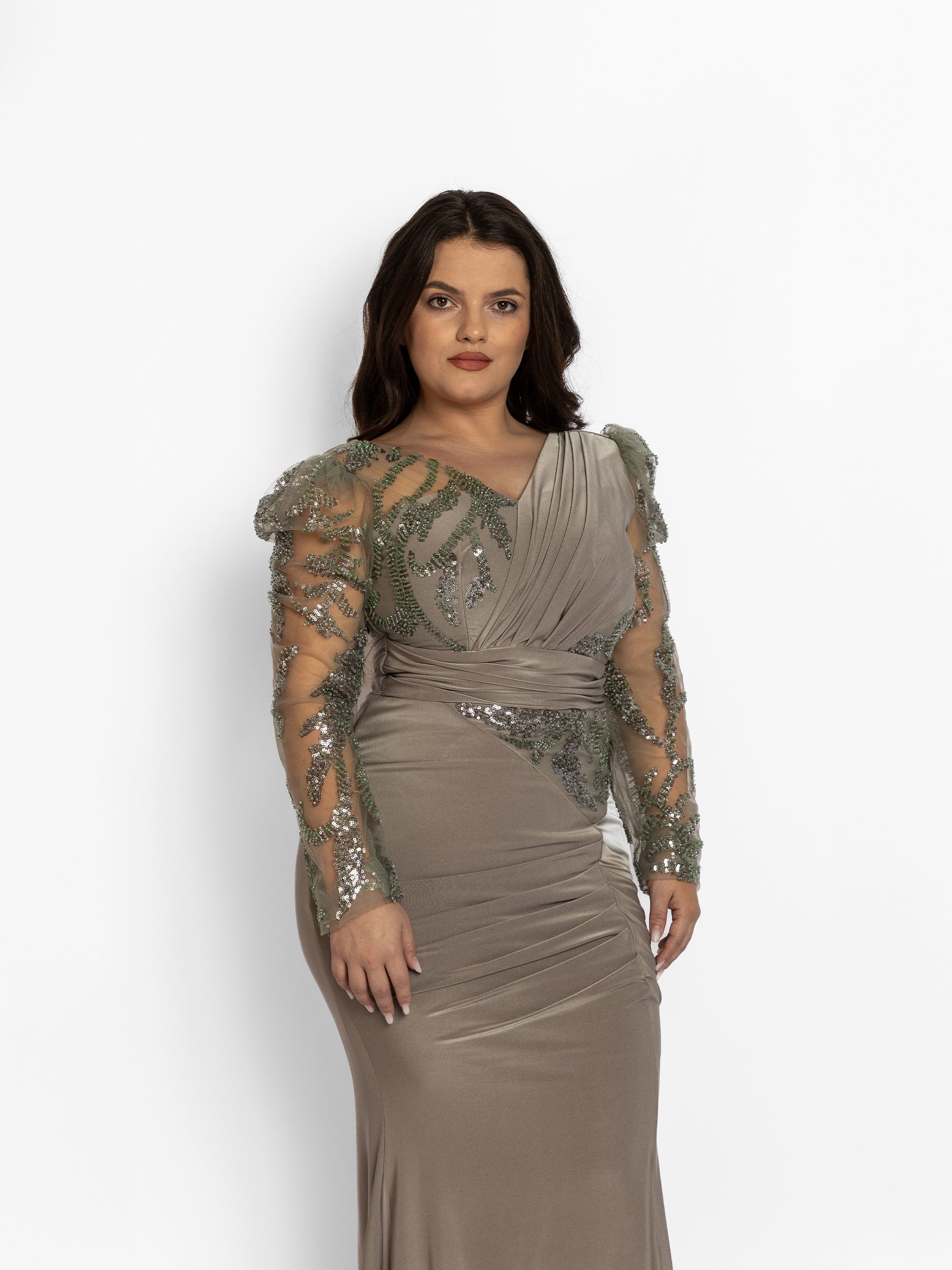 Rochie Lunga "Iazira", Gri
