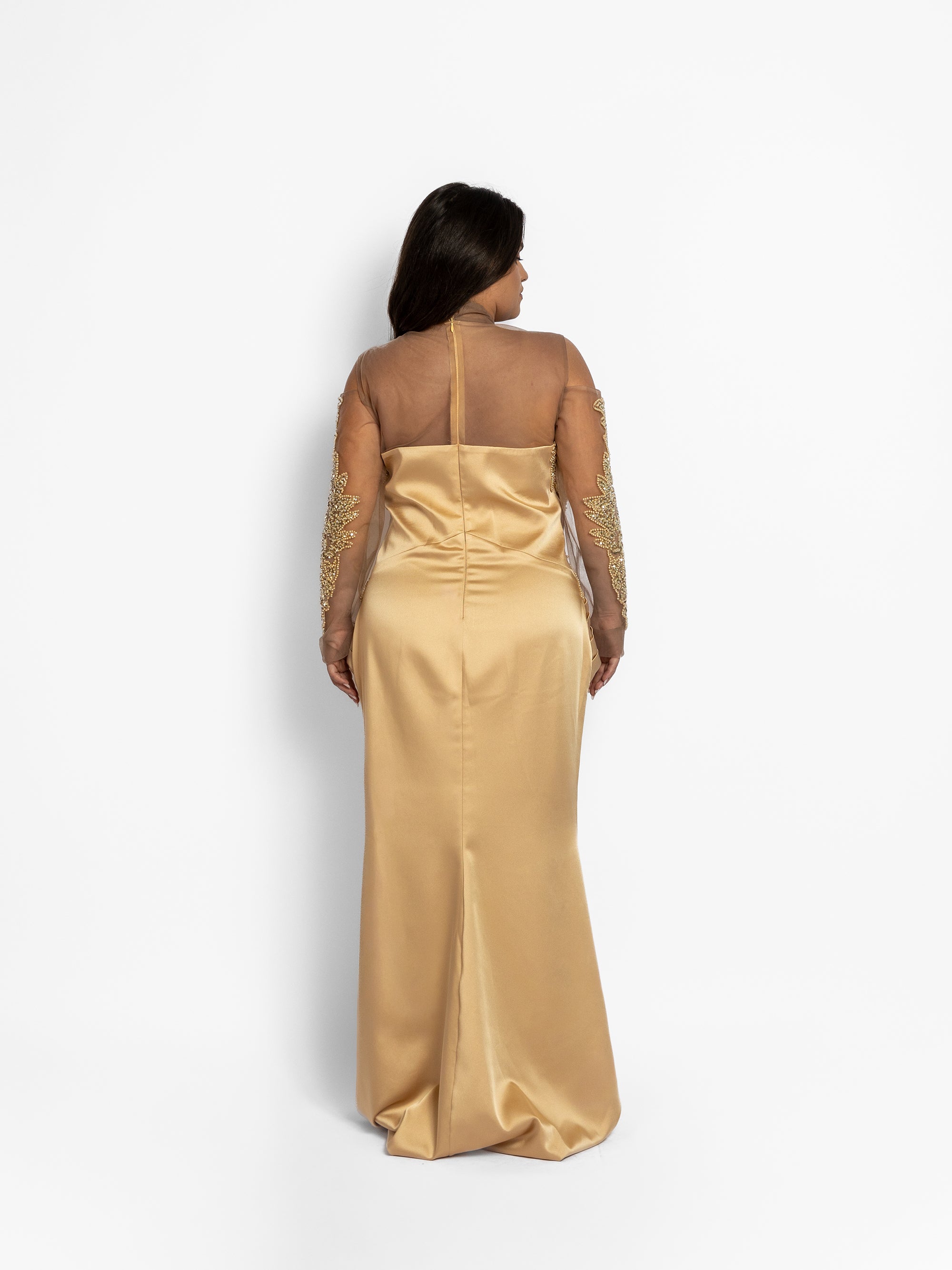 Rochie Lunga "Azira", Aurie