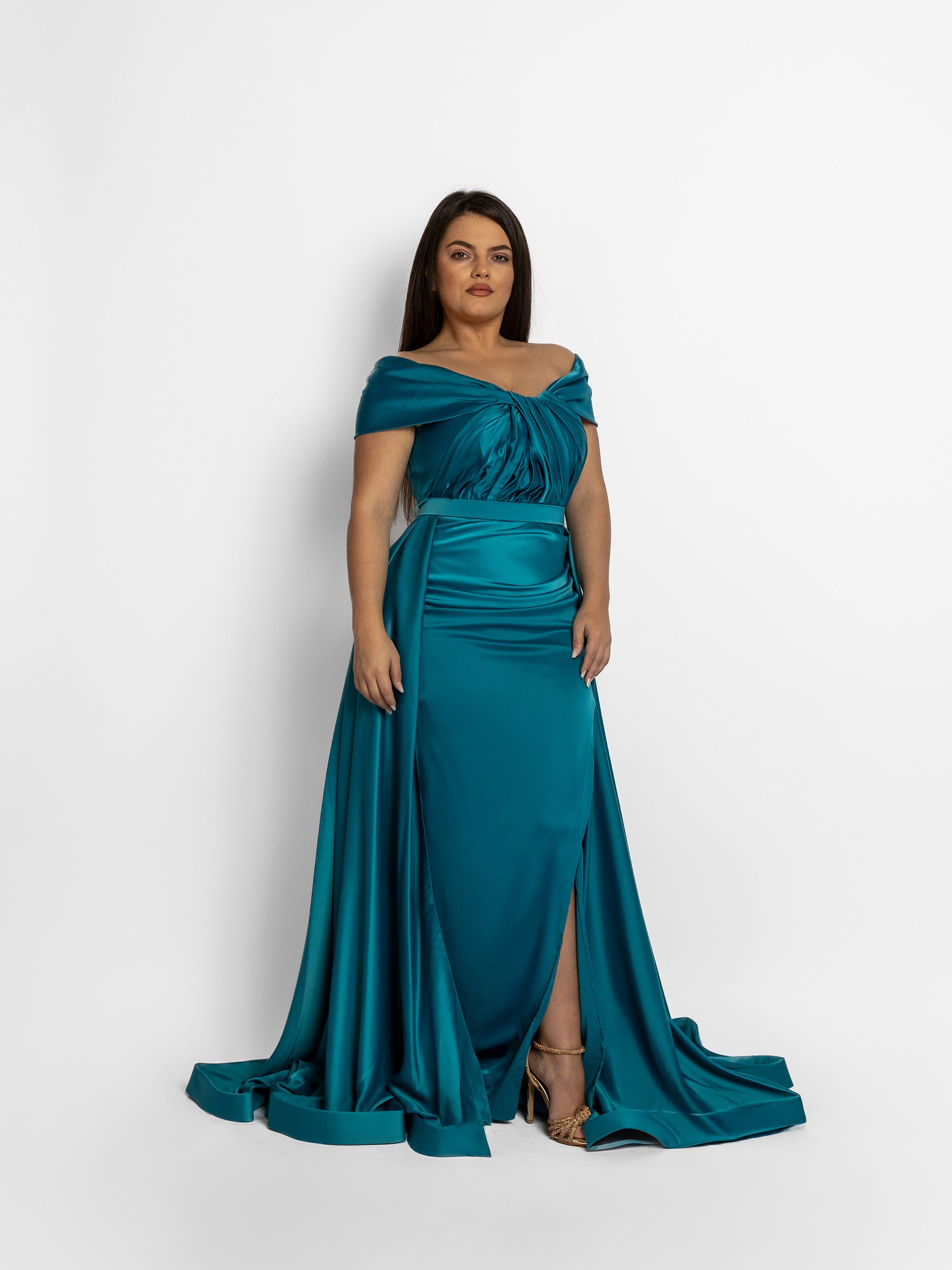 Rochie Lunga "Danely", Turcoaz