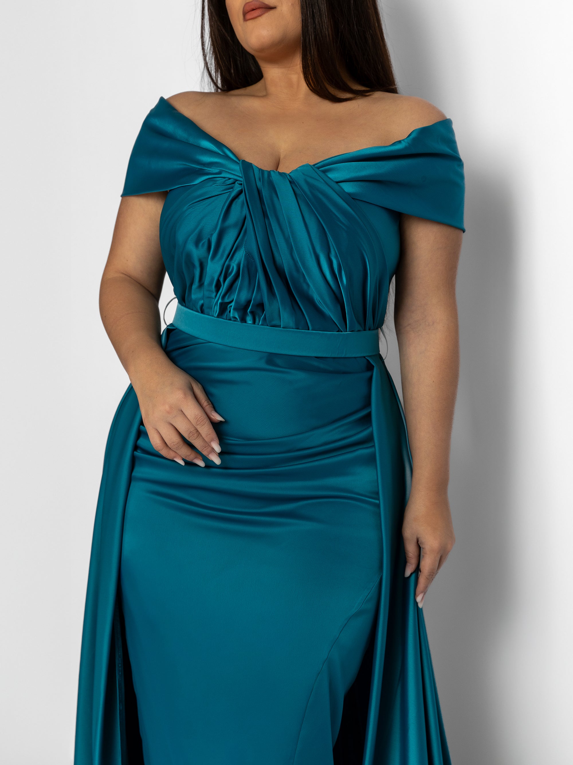 Rochie Lunga "Danely", Turcoaz