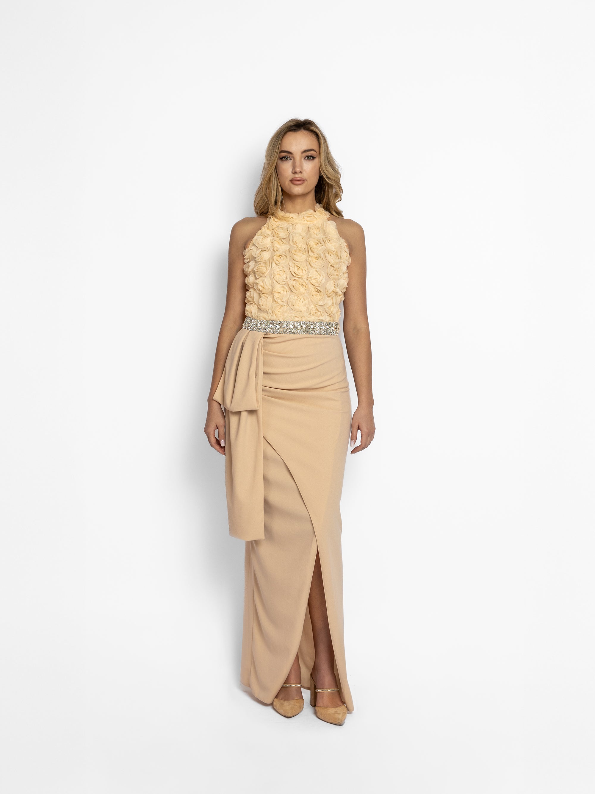 Rochie Lunga "Consuelo", Bej