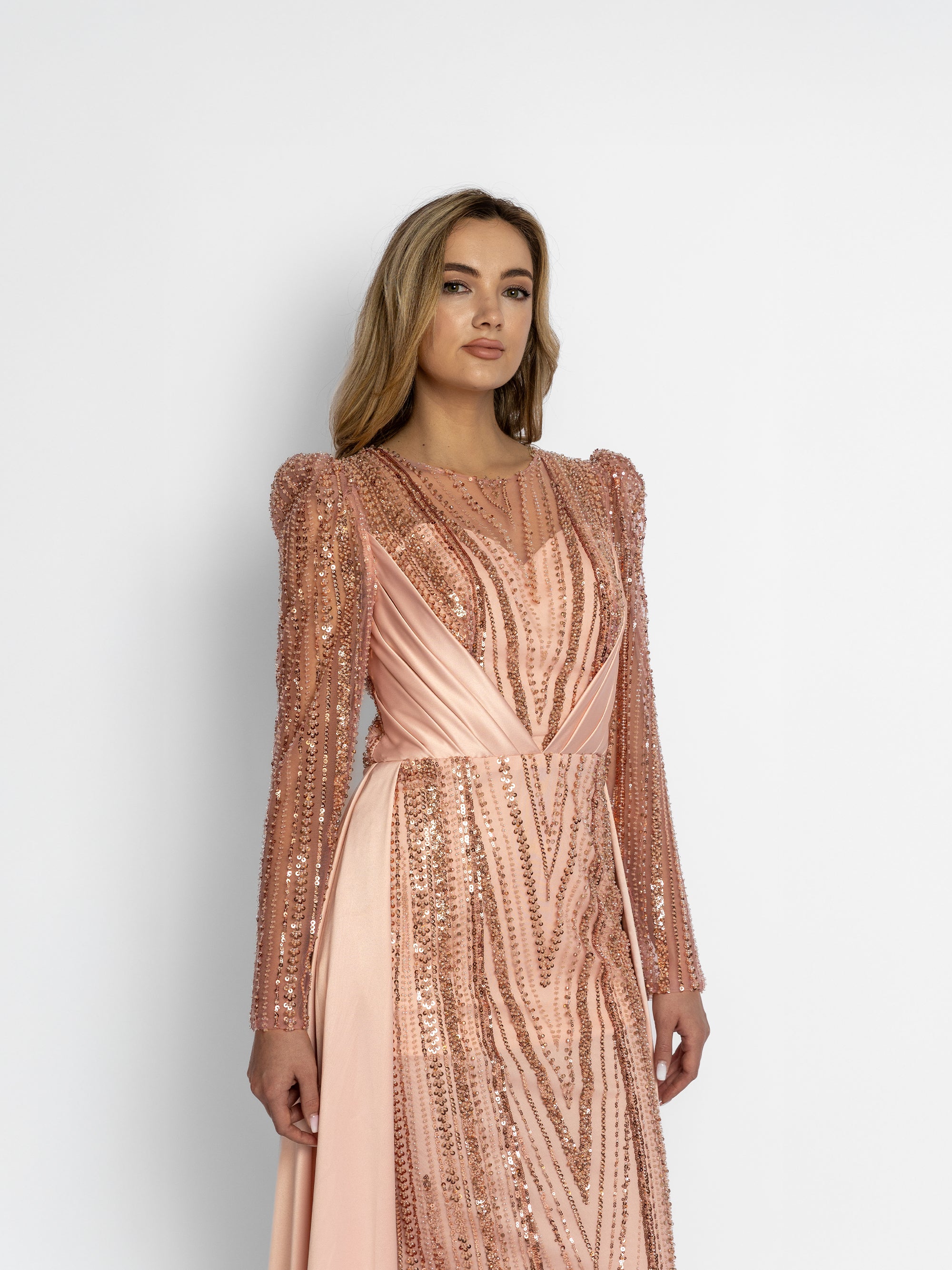 Rochie cu Trena "Andalucia", Roz