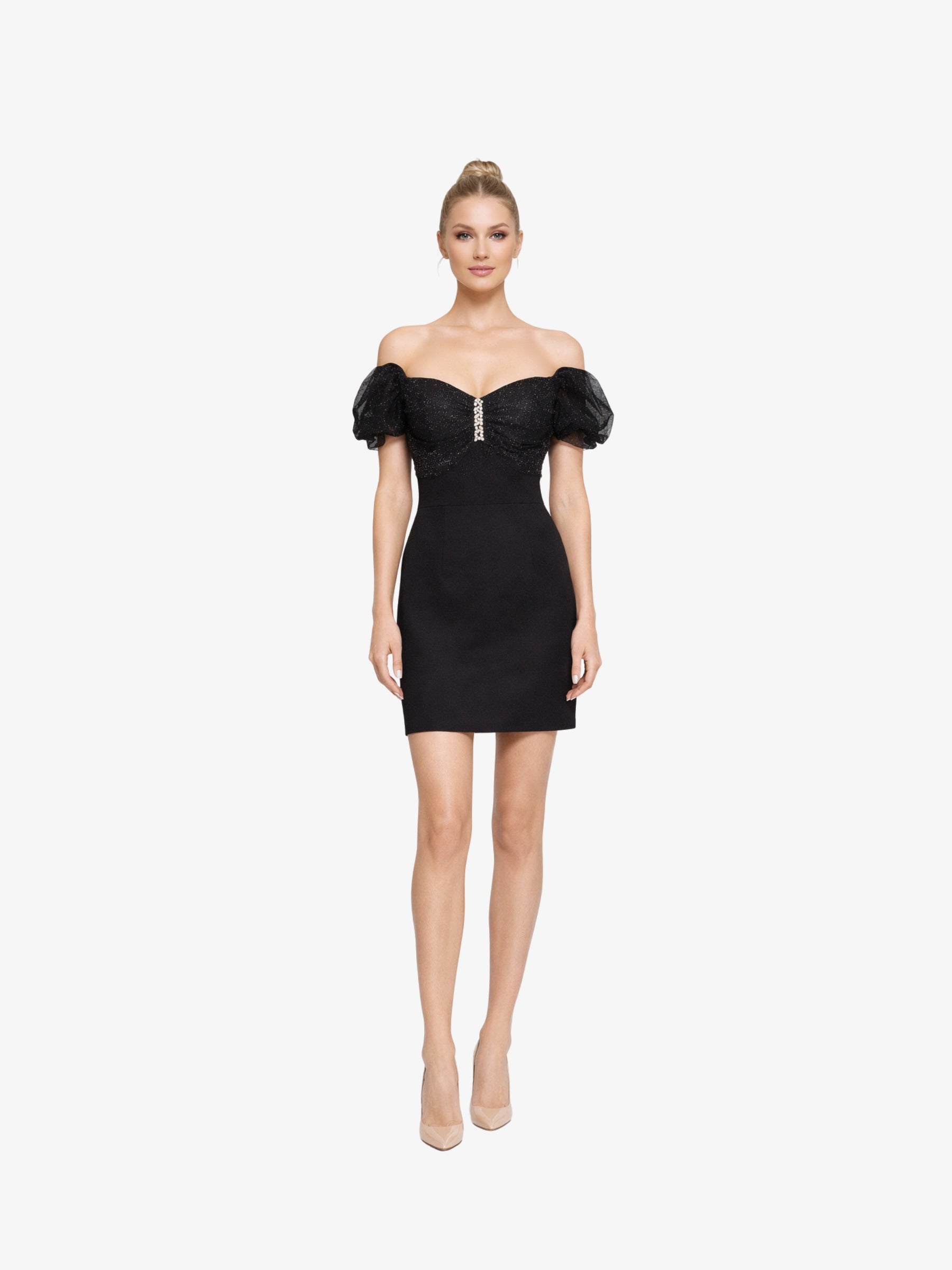 Rochie Scurta “Despina”, Negru