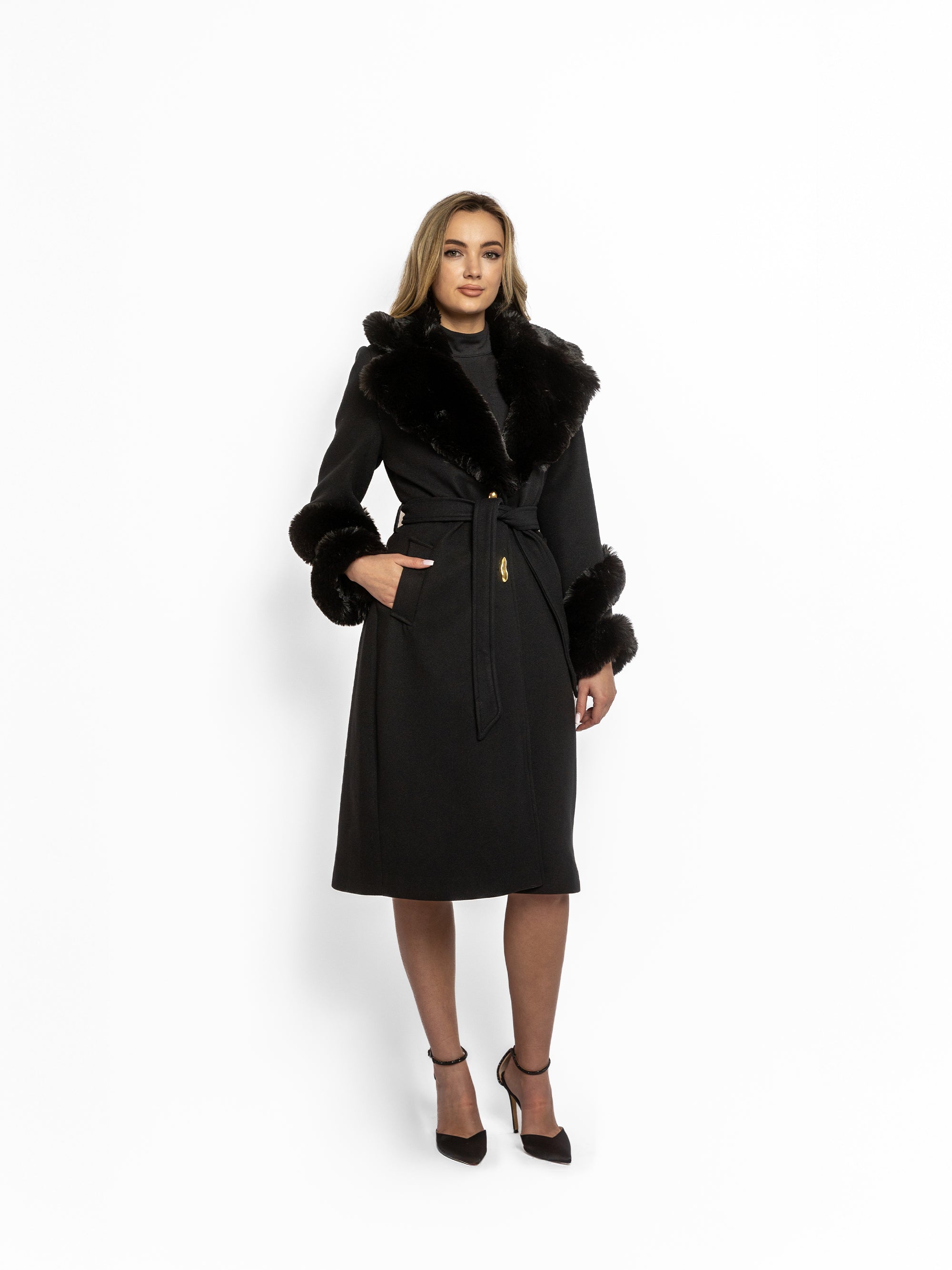 Palton "Royal Luxury", Negru