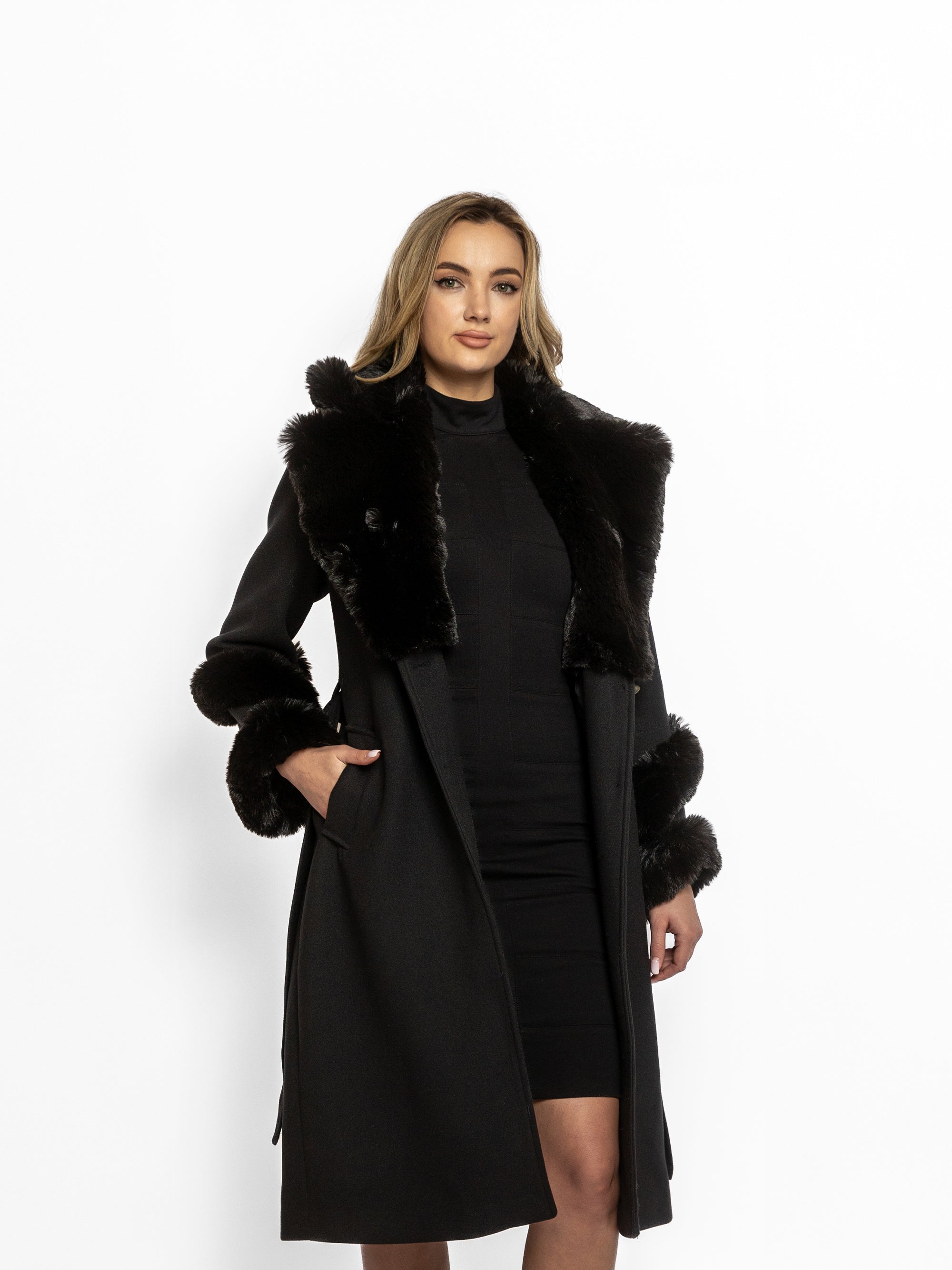 Palton "Royal Luxury", Negru