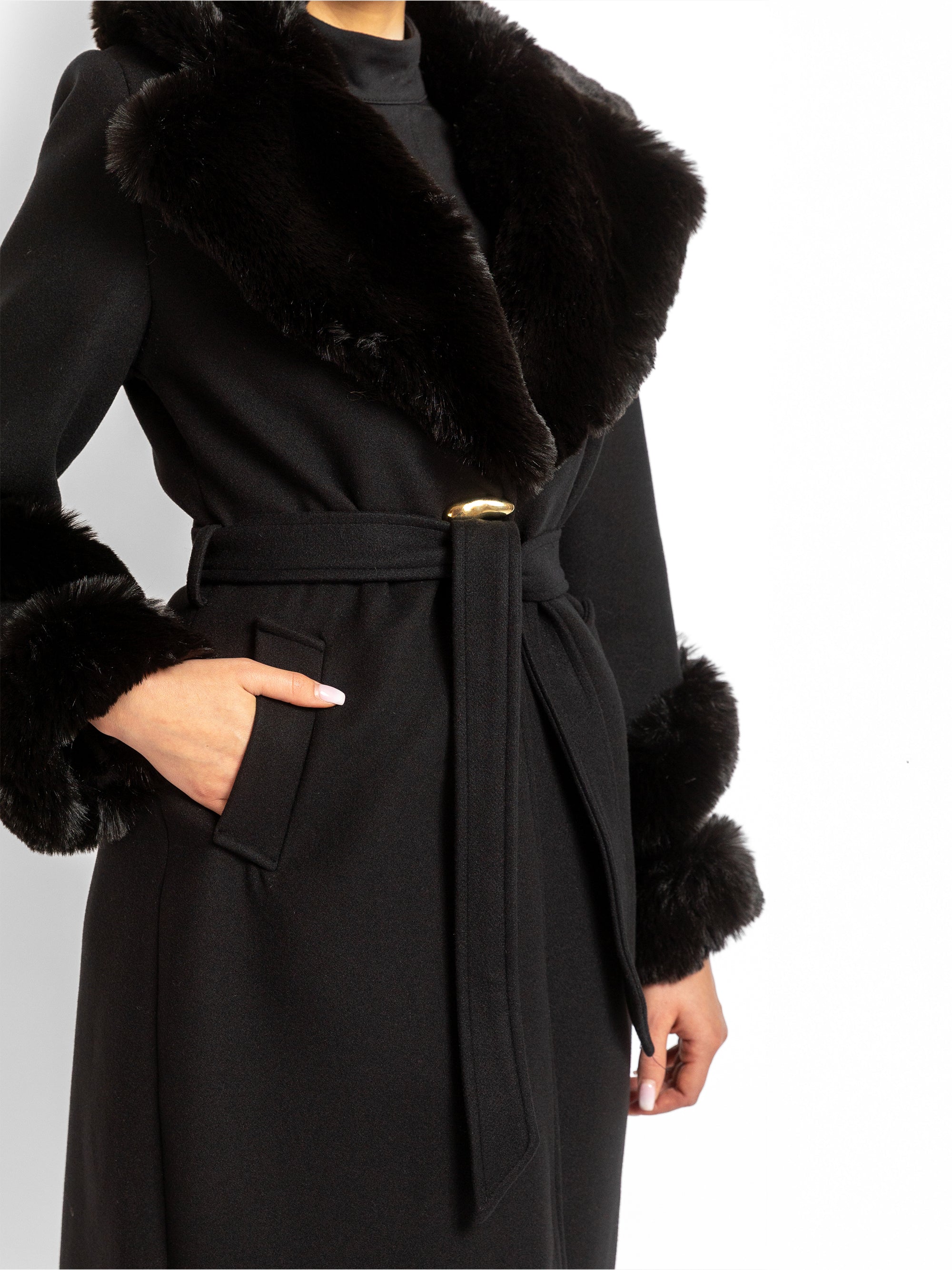 Palton "Royal Luxury", Negru