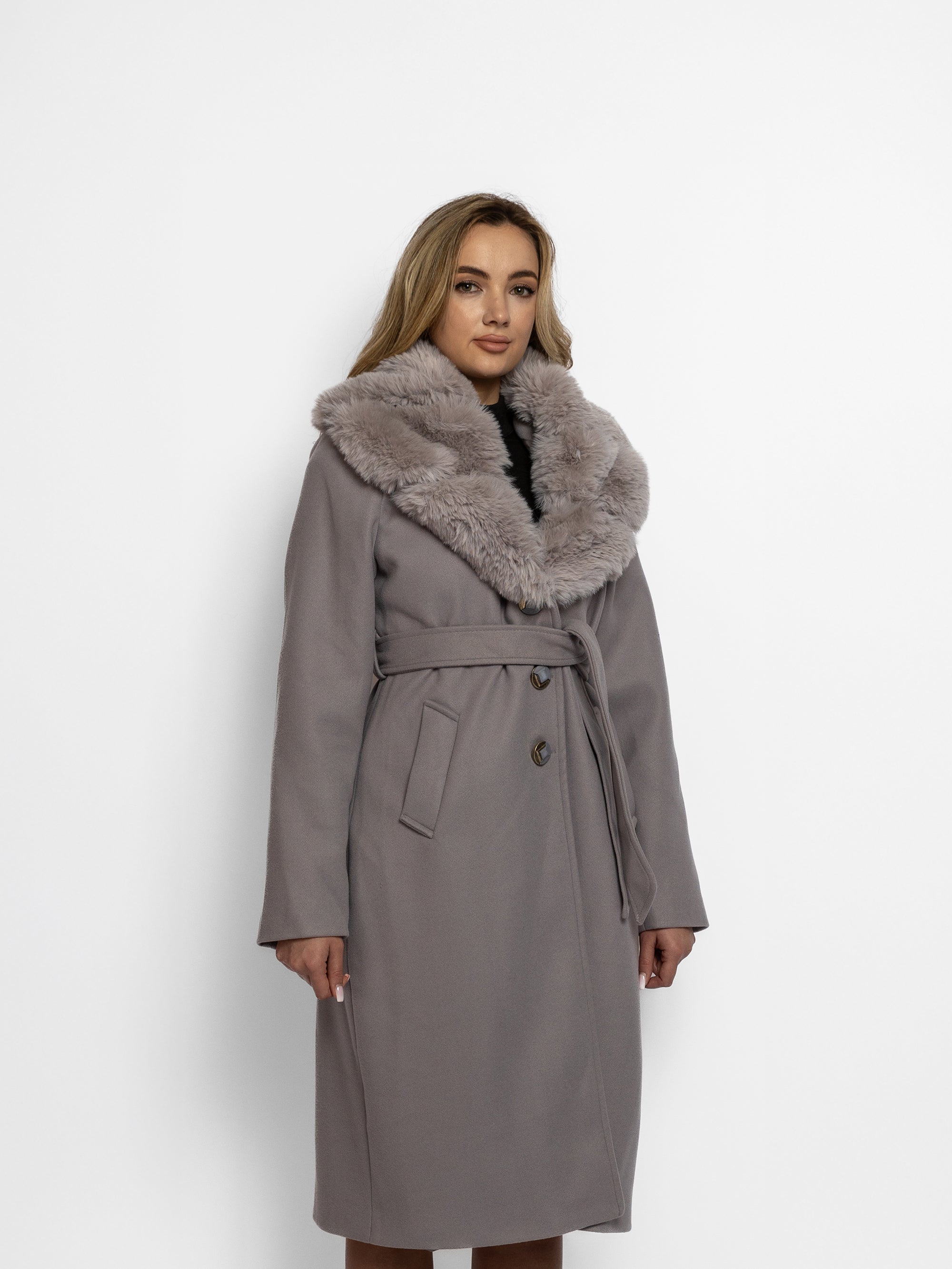 Palton "Royal Diana", Gri