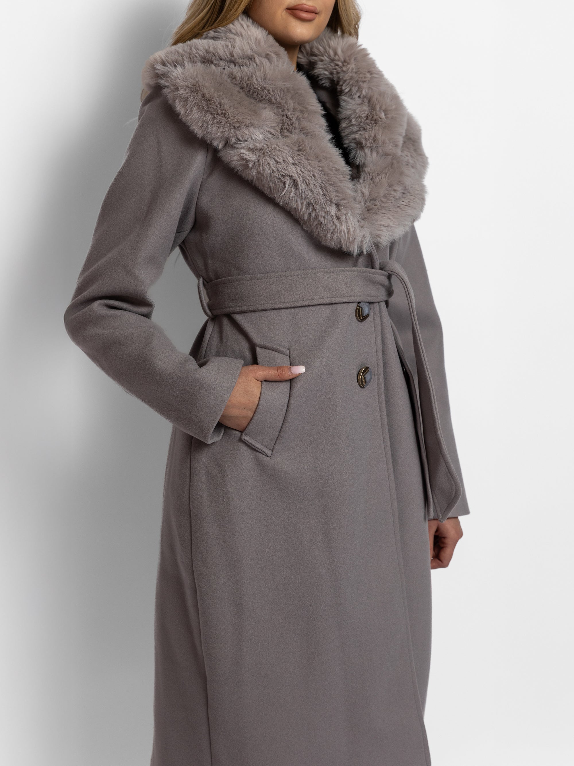 Palton "Royal Diana", Gri