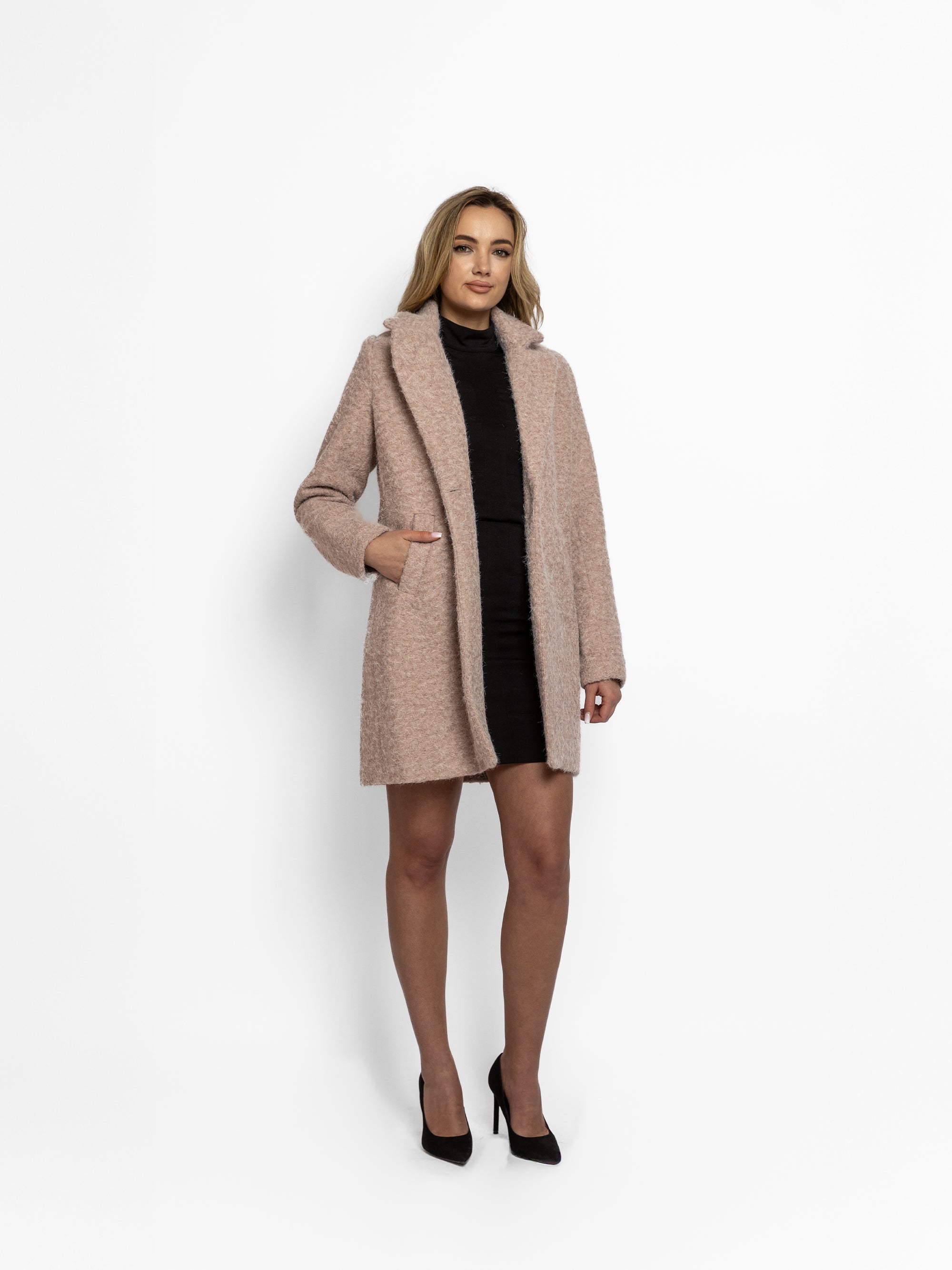 Palton "Vanessa", Bej