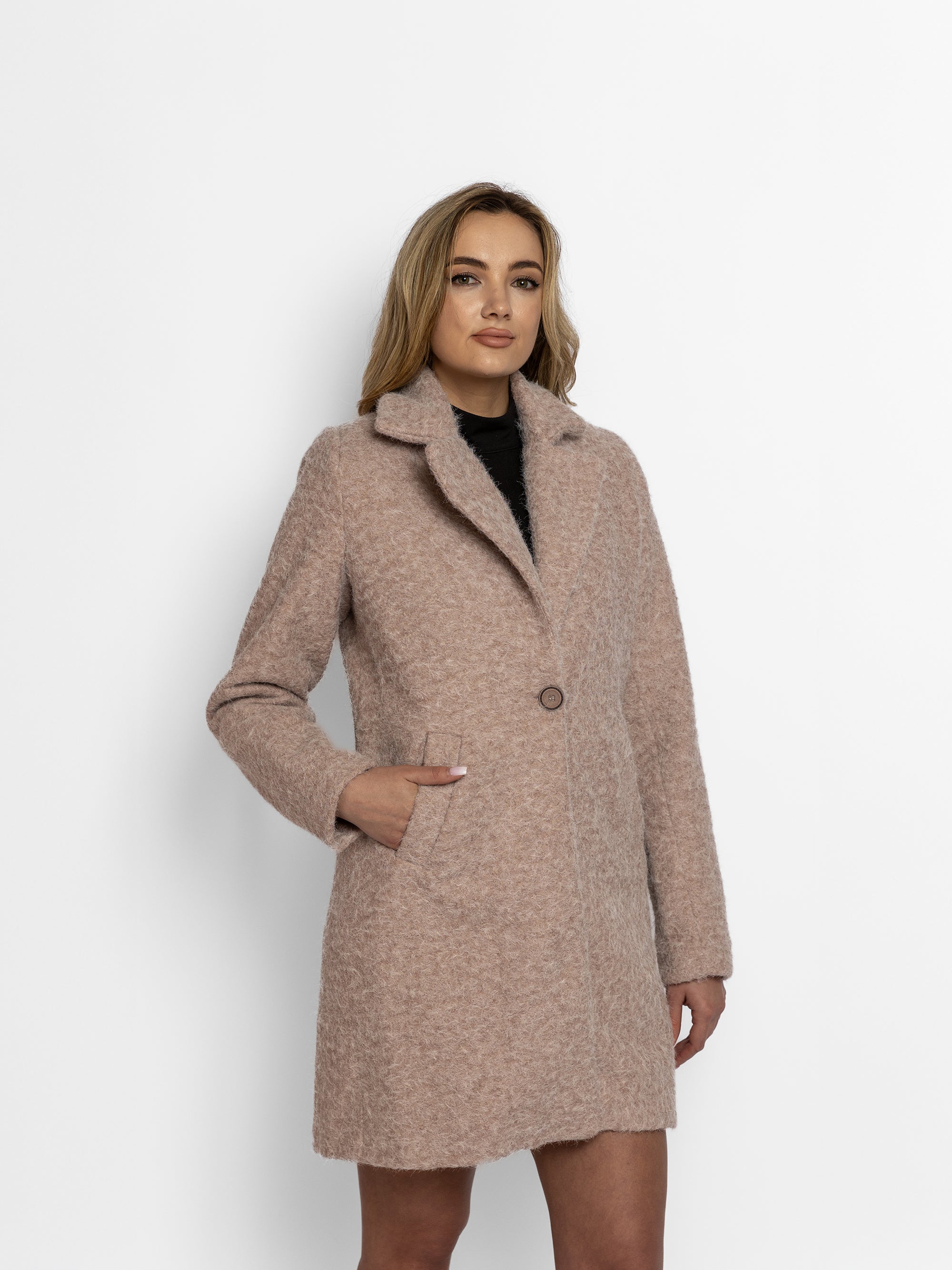 Palton "Vanessa", Bej
