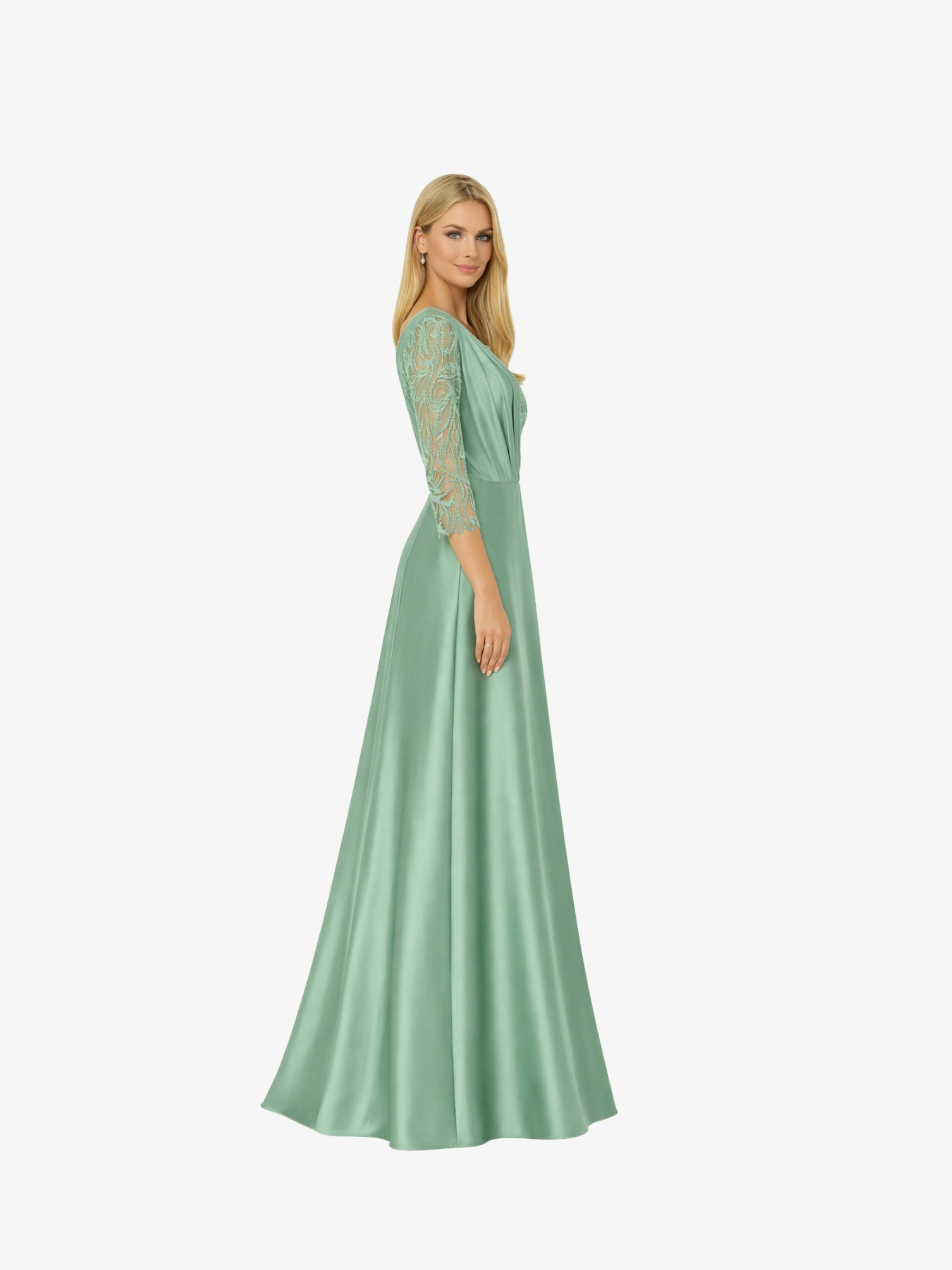 Rochie Lunga “Paloma”, Verde