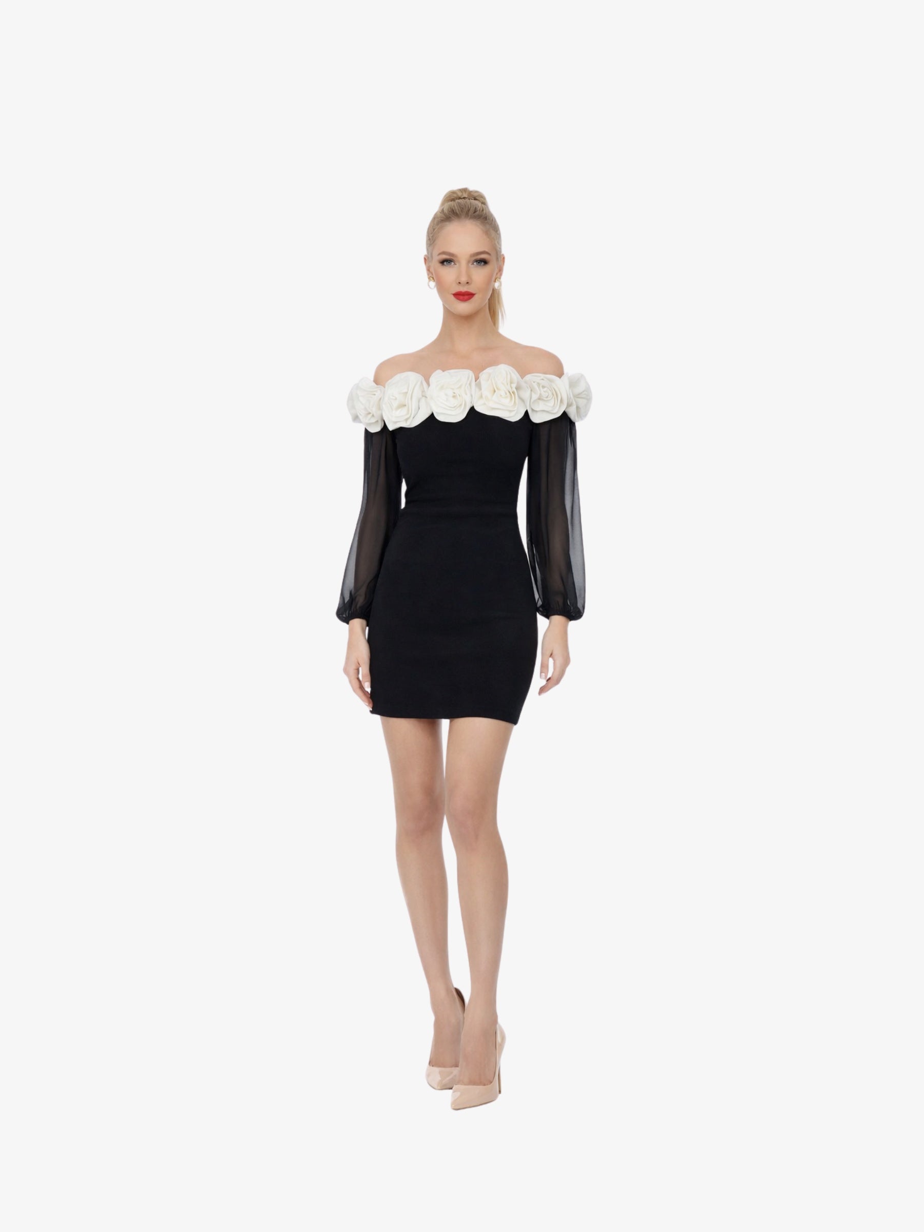 Rochie Scurta “Rossye”, Negru