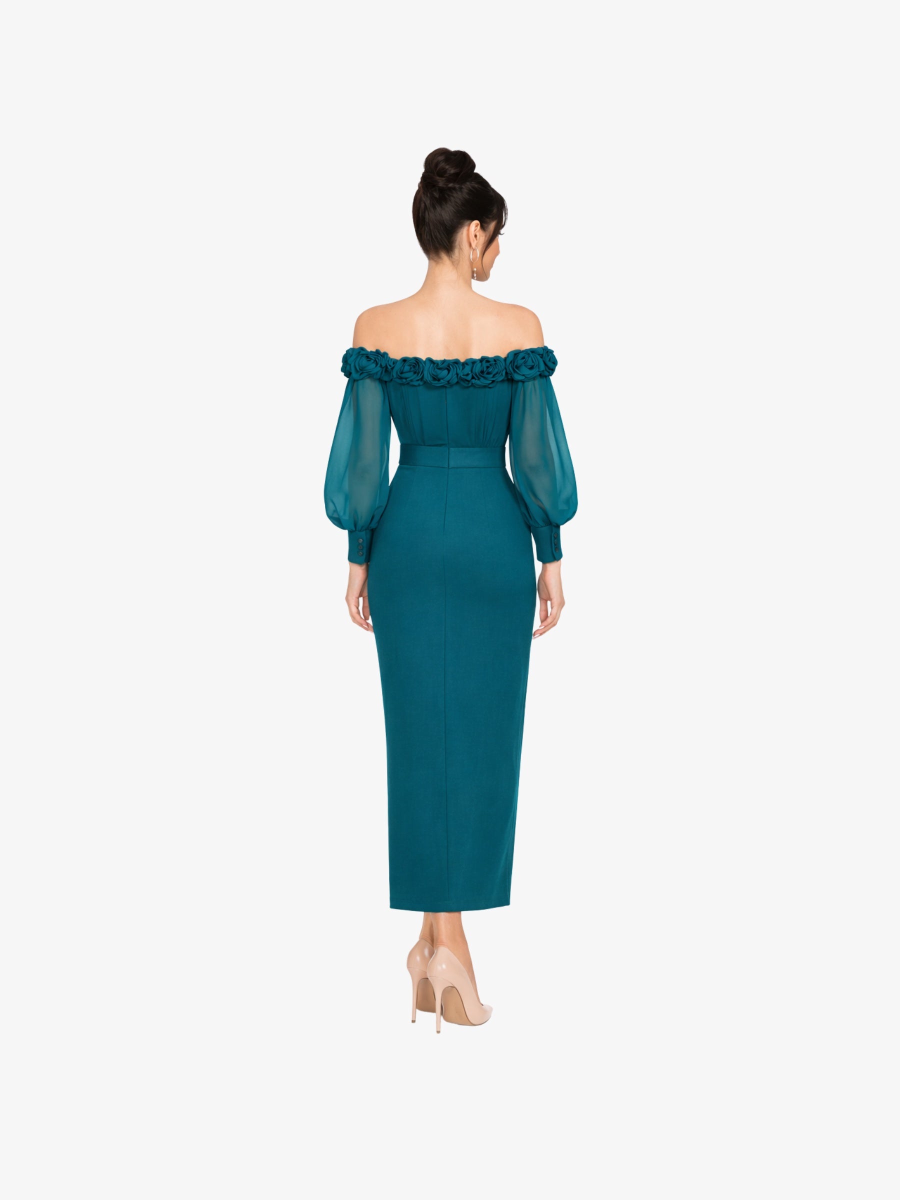 Rochie Midi “Alma”, Verde