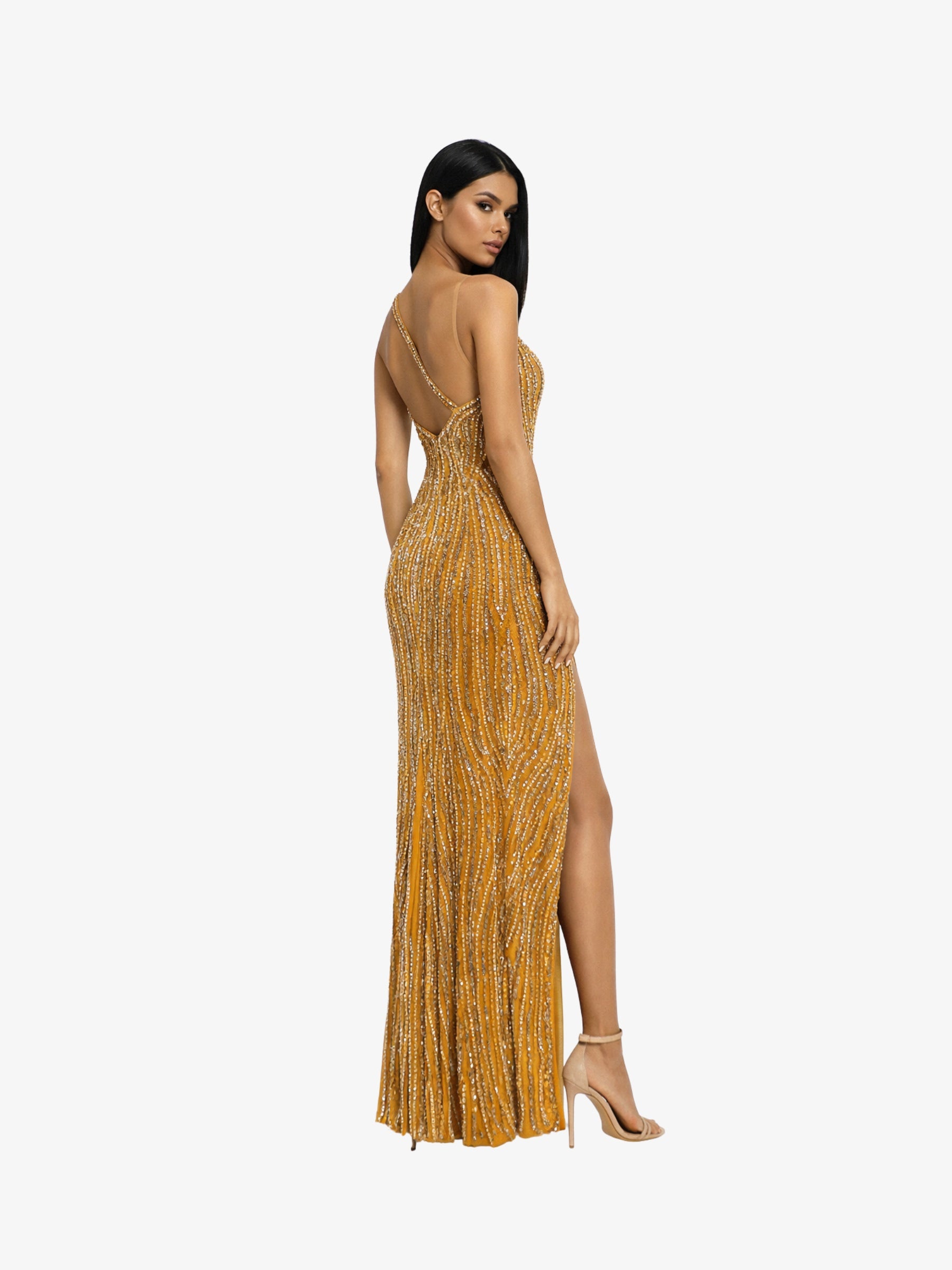 Rochie Lunga “Parmena”, Mustar