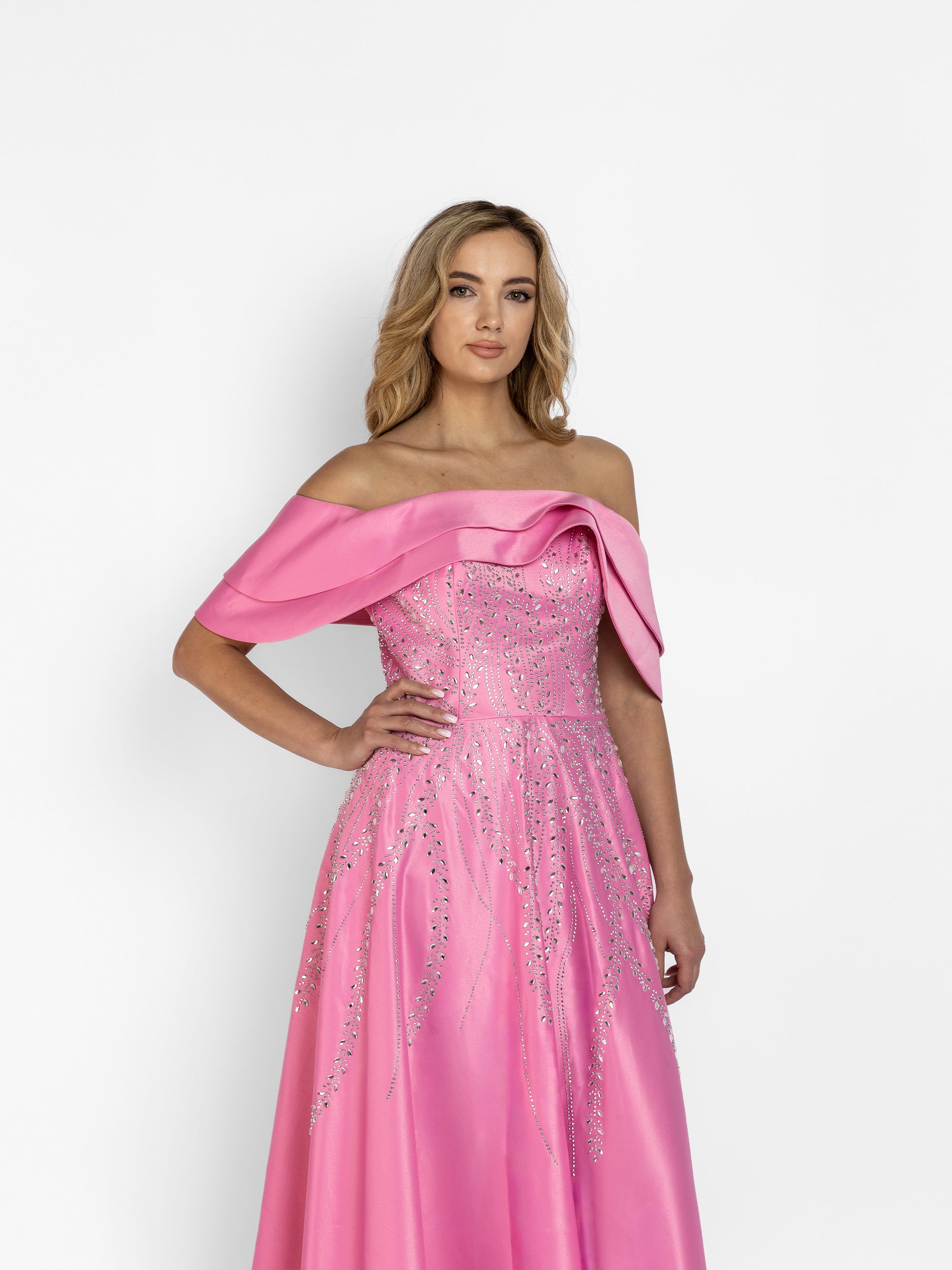 Rochie Lunga "Tamina" Roz