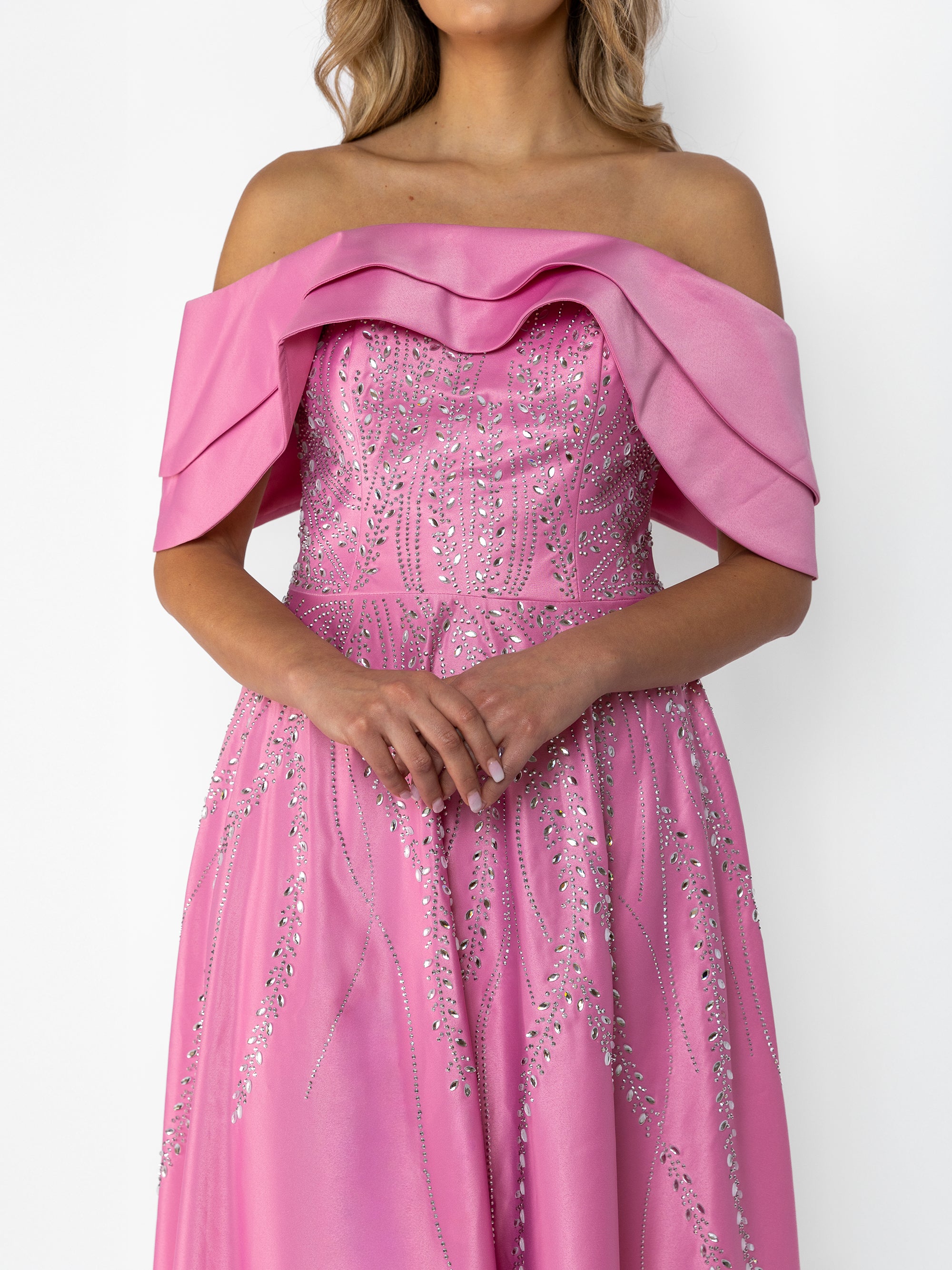 Rochie Lunga "Tamina" Roz