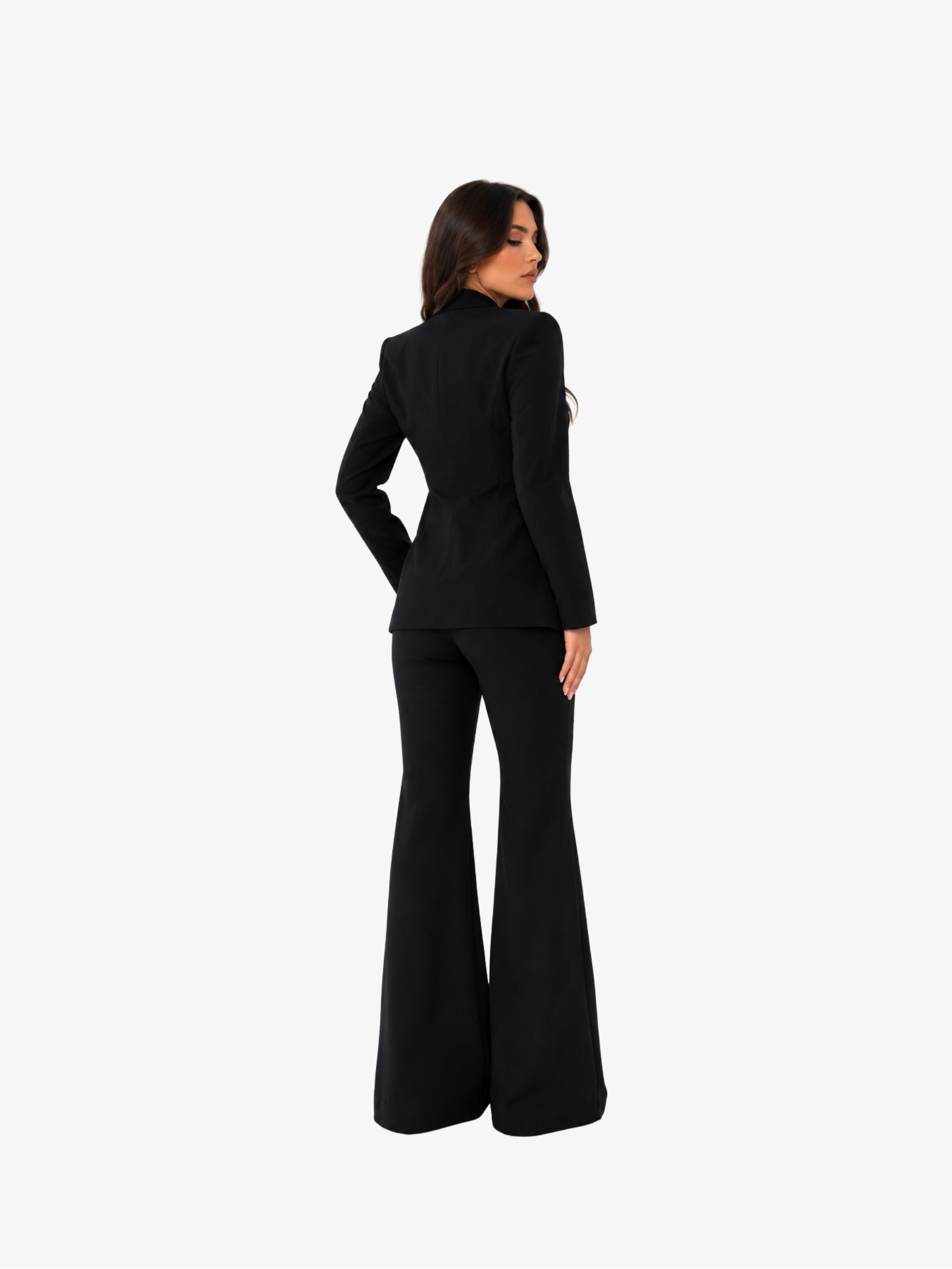 Costum Elegant din 3 Piese, Negru