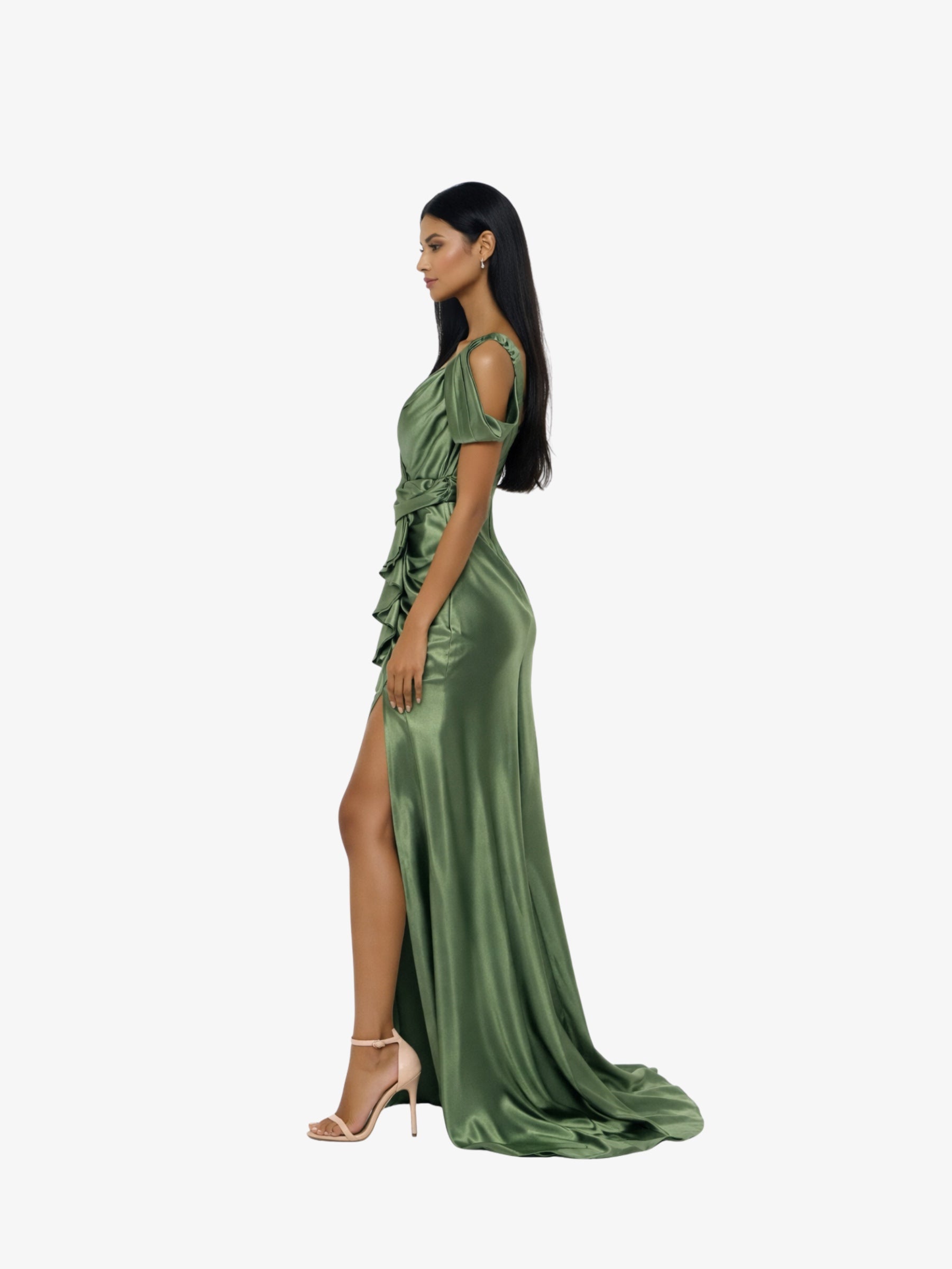 Rochie Lunga “Glow”, Verde